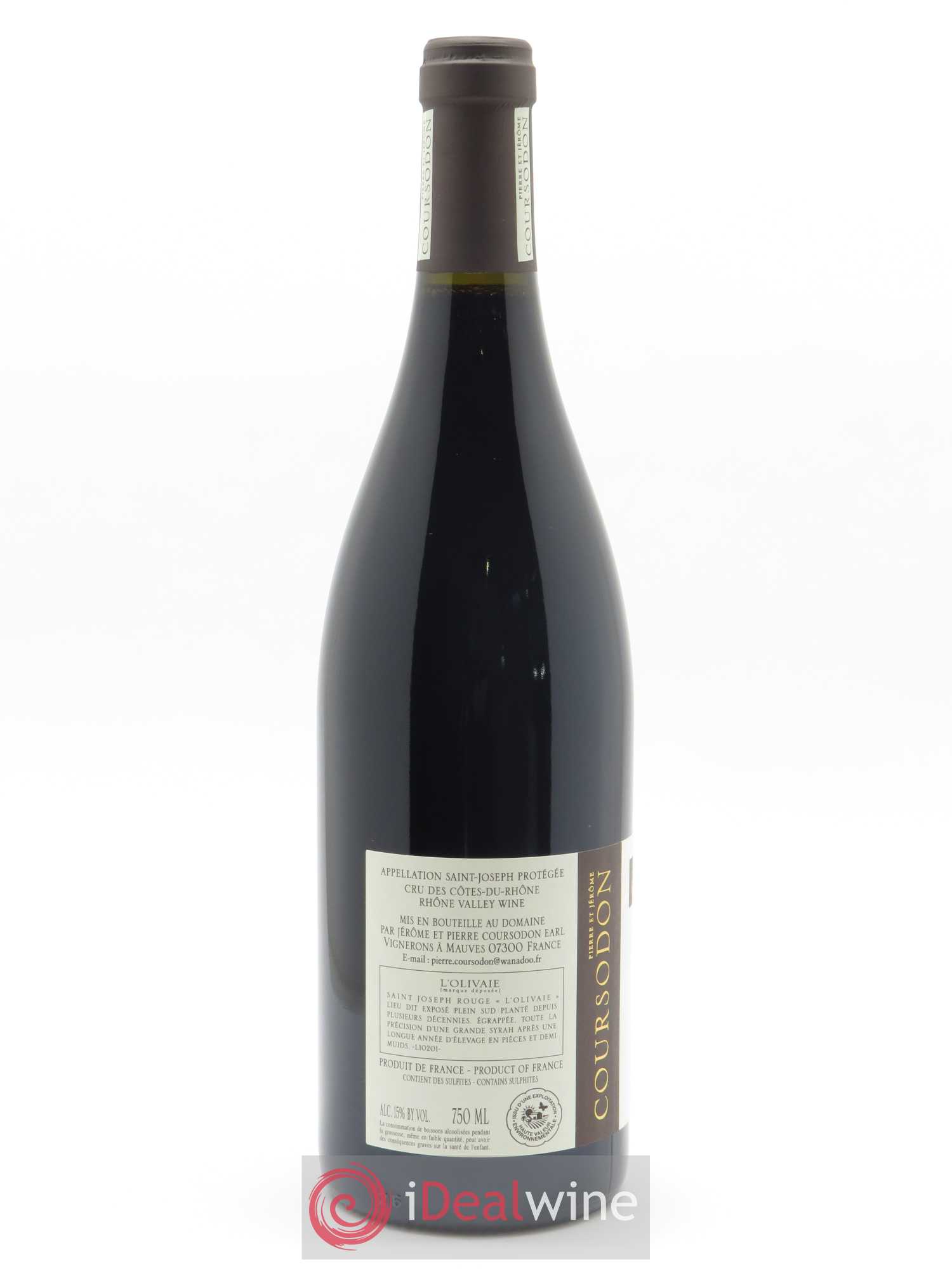 Saint-Joseph L'Olivaie Pierre et Jérôme Coursodon 2019 - Lot of 1 bottle - 1