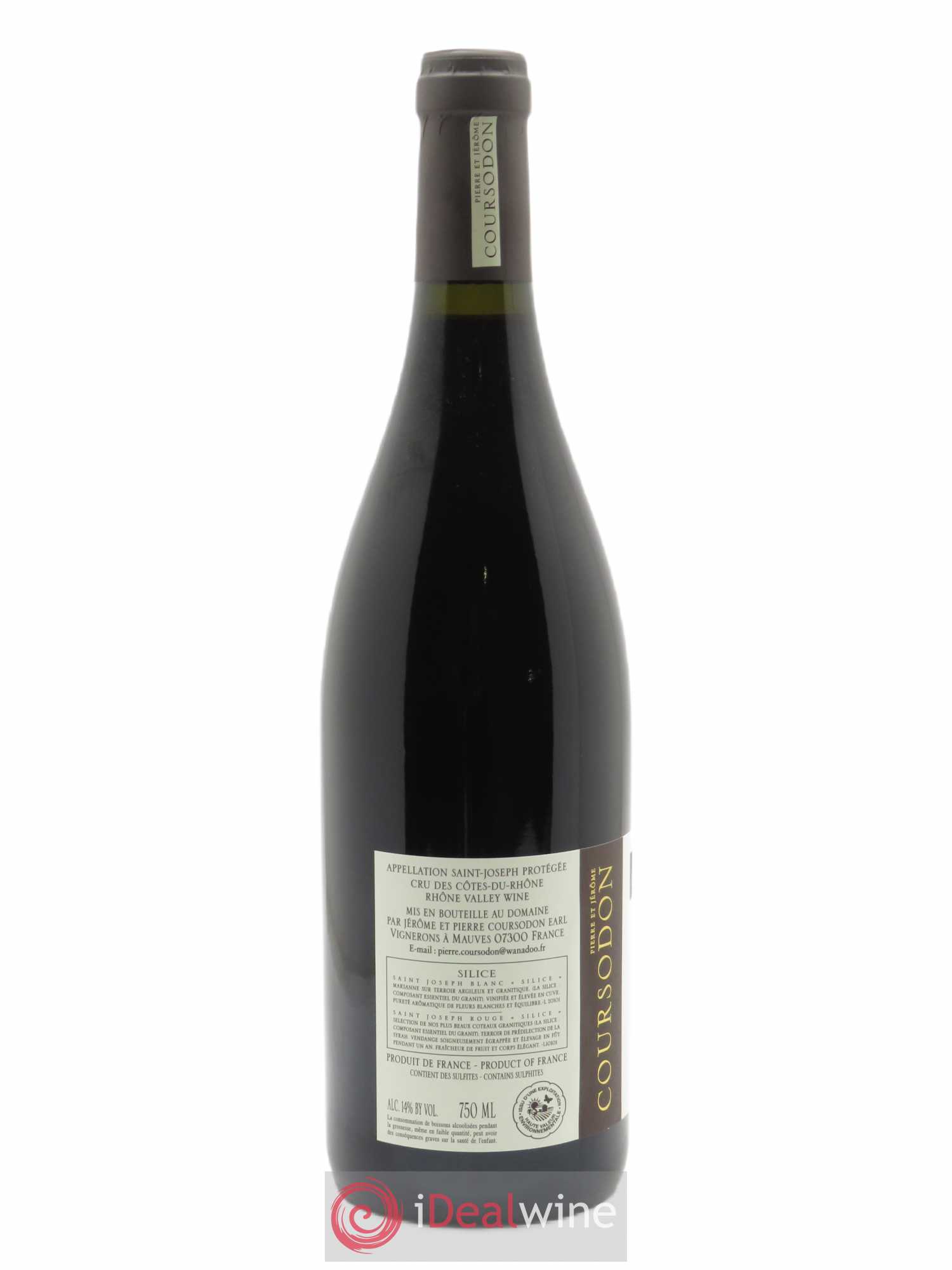 Saint-Joseph Silice Pierre et Jérôme Coursodon 2020 - Lot of 1 bottle - 1