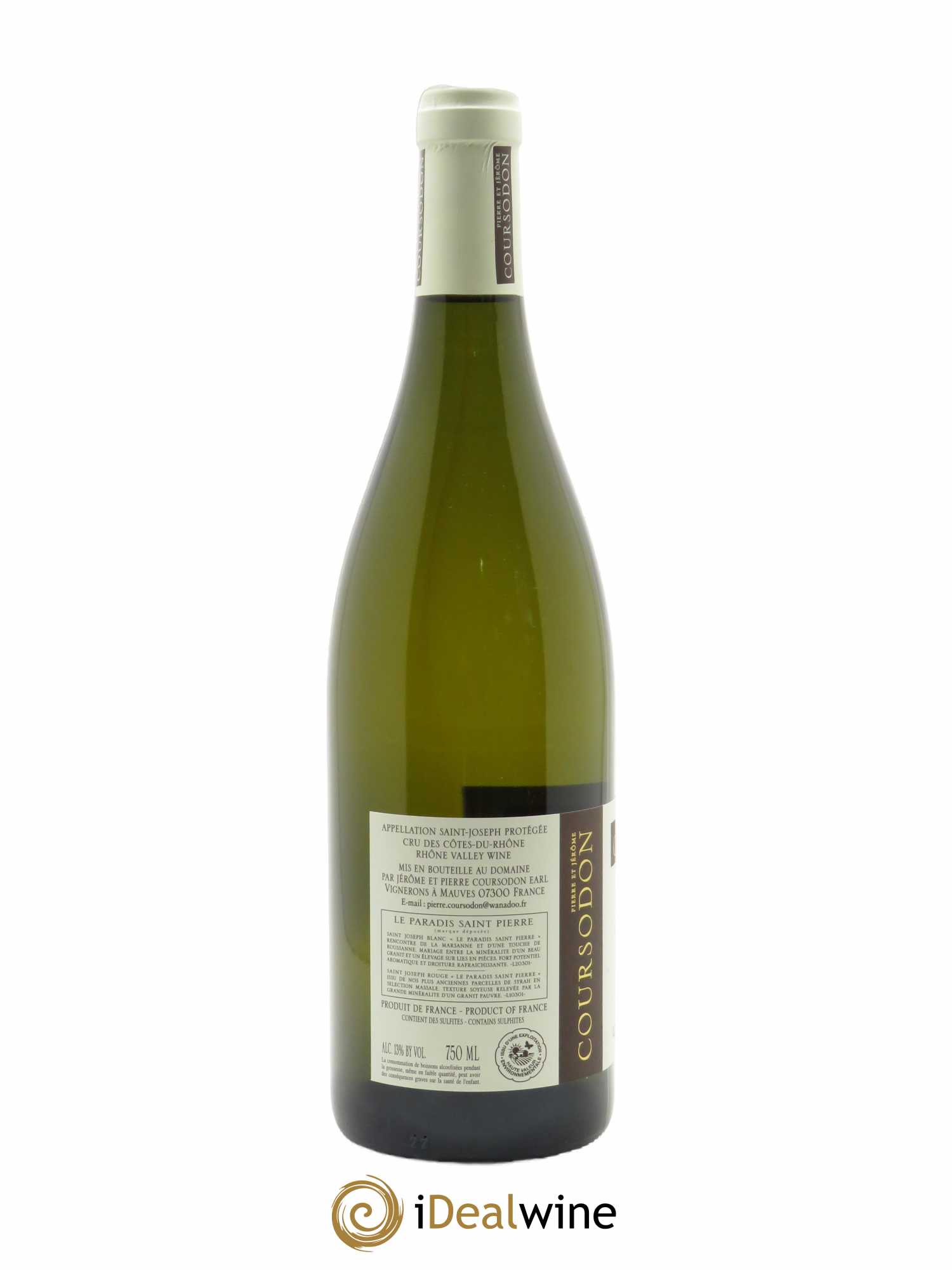 Saint-Joseph Le Paradis Saint-Pierre Pierre et Jérôme Coursodon 2021 - Lot of 1 bottle - 1