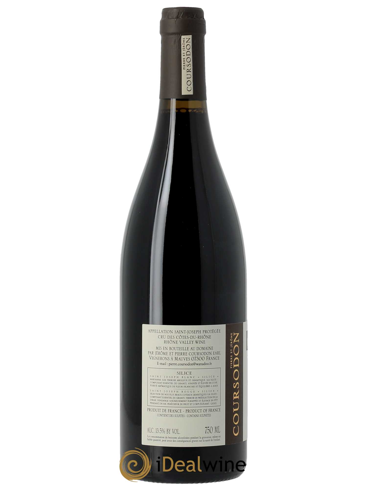 Saint-Joseph Silice Pierre et Jérôme Coursodon 2022 - Lot of 1 bottle - 1