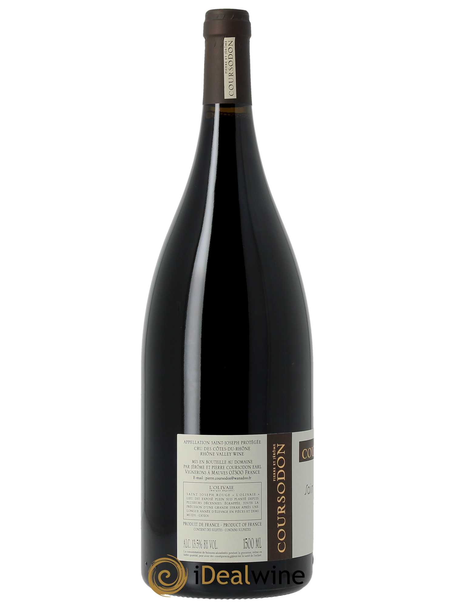 Saint-Joseph L'Olivaie Pierre et Jérôme Coursodon 2022 - Lot of 1 magnum - 1