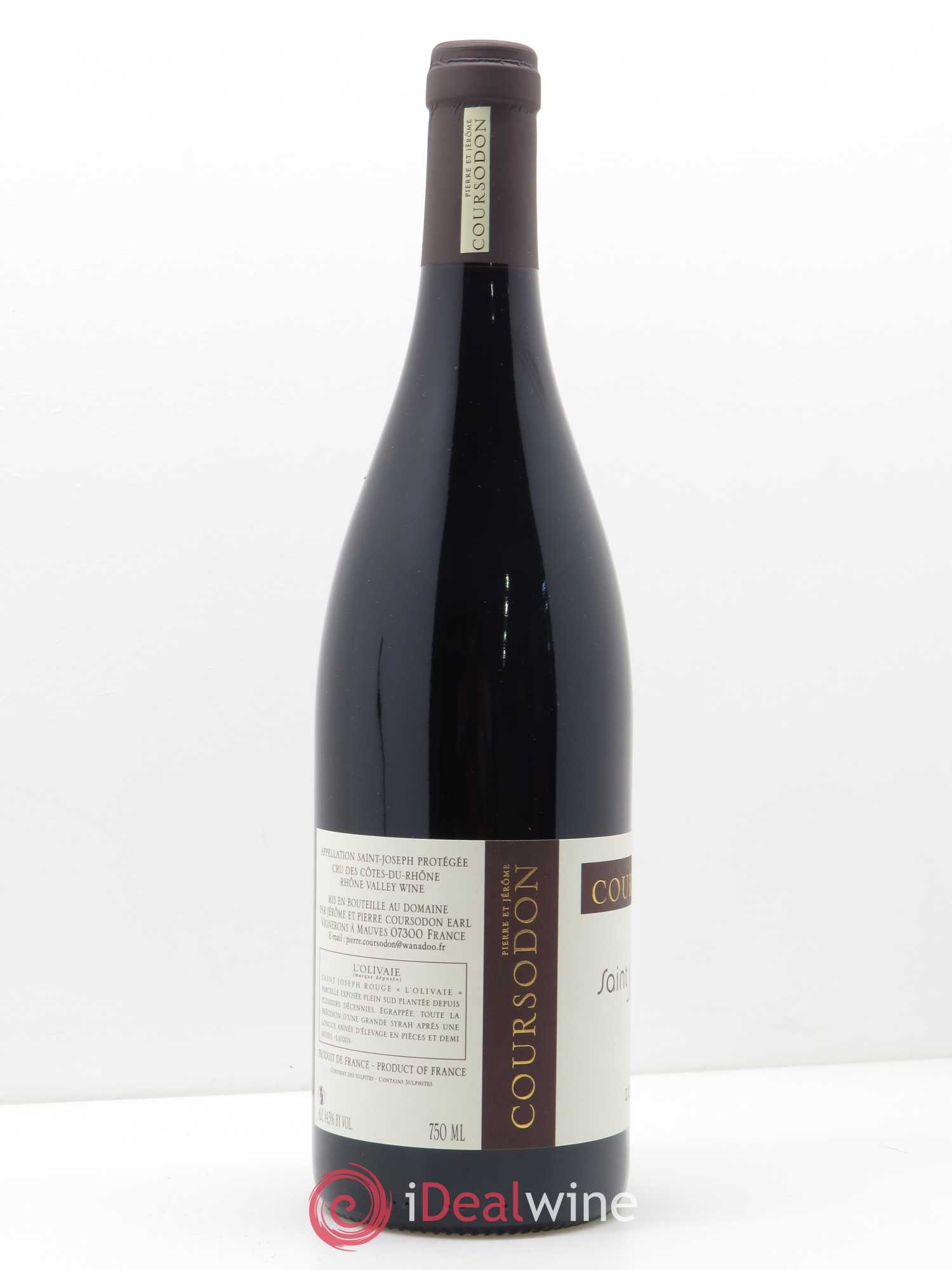 Saint-Joseph L'Olivaie Pierre et Jérôme Coursodon 2017 - Lot de 1 bouteille - 1