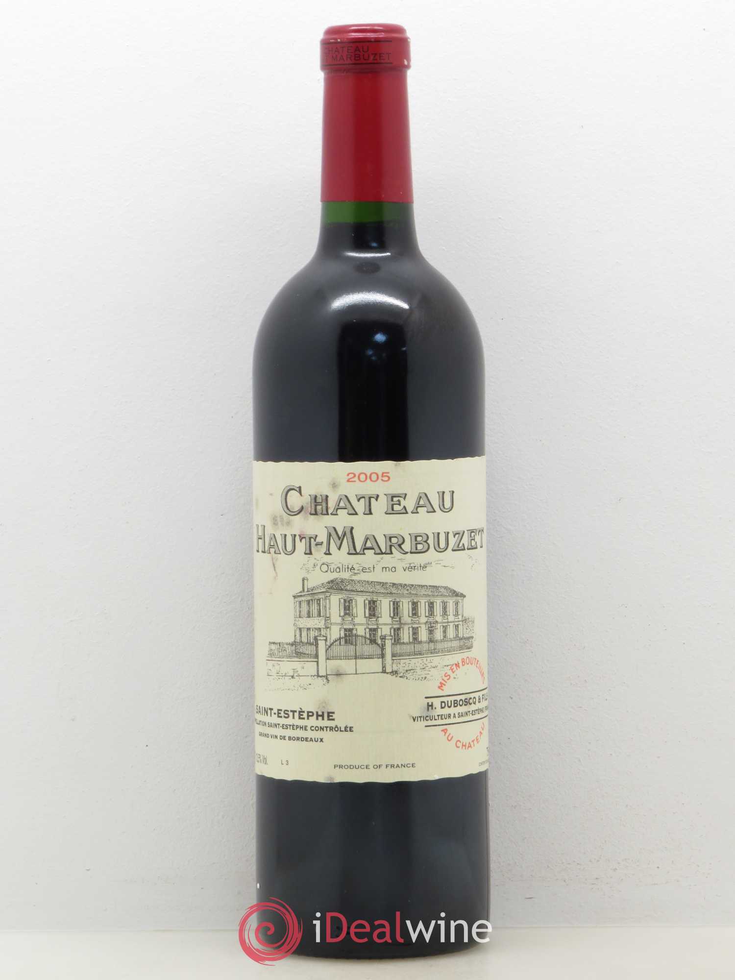 Château Haut Marbuzet 2005 - Lot de 1 bouteille - 0