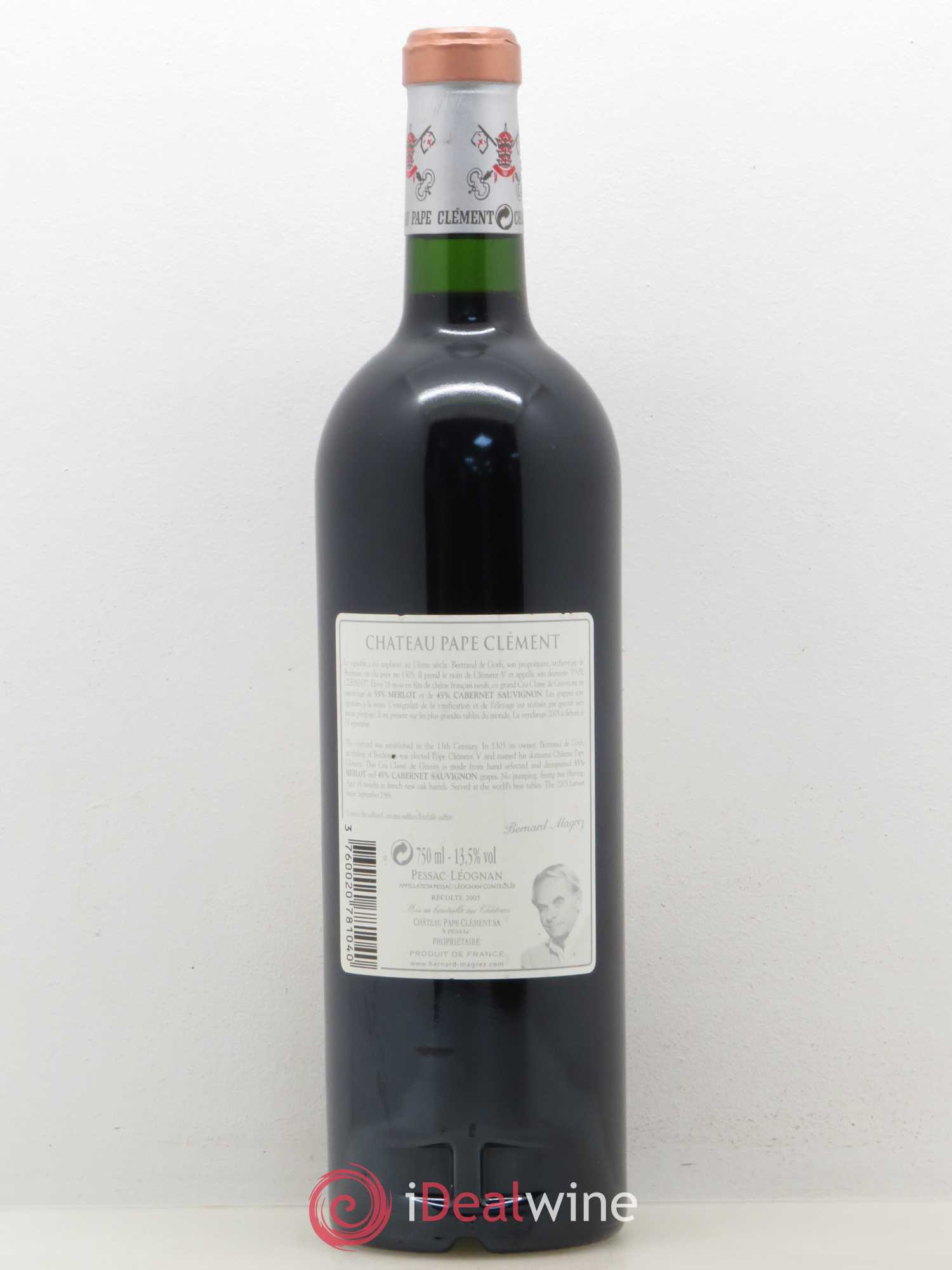 Château Pape Clément Cru Classé de Graves 2005 - Lot de 1 bouteille - 1