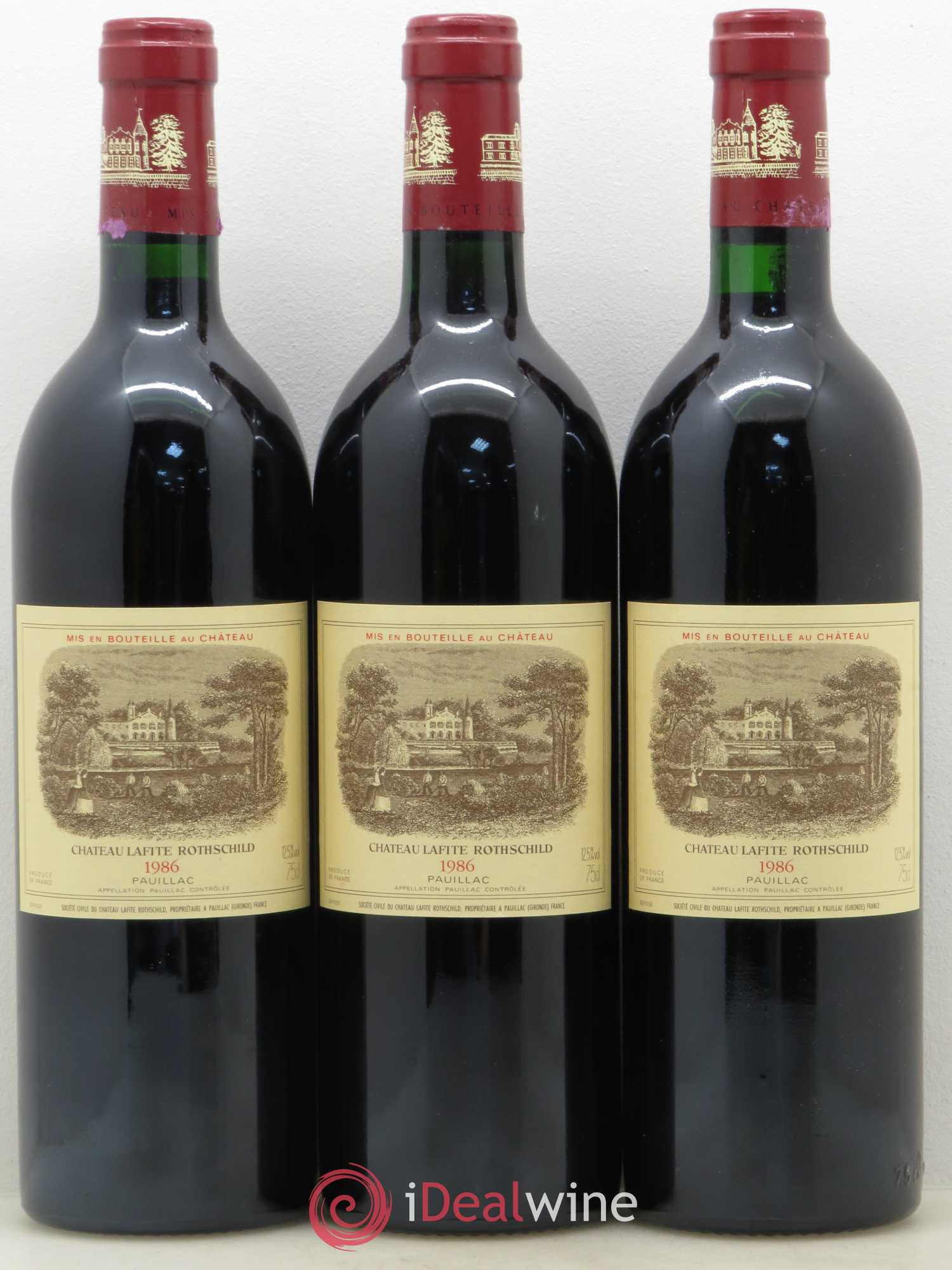 Château Lafite Rothschild 1er Grand Cru Classé 1986 - Lot de 12 bouteilles - 3
