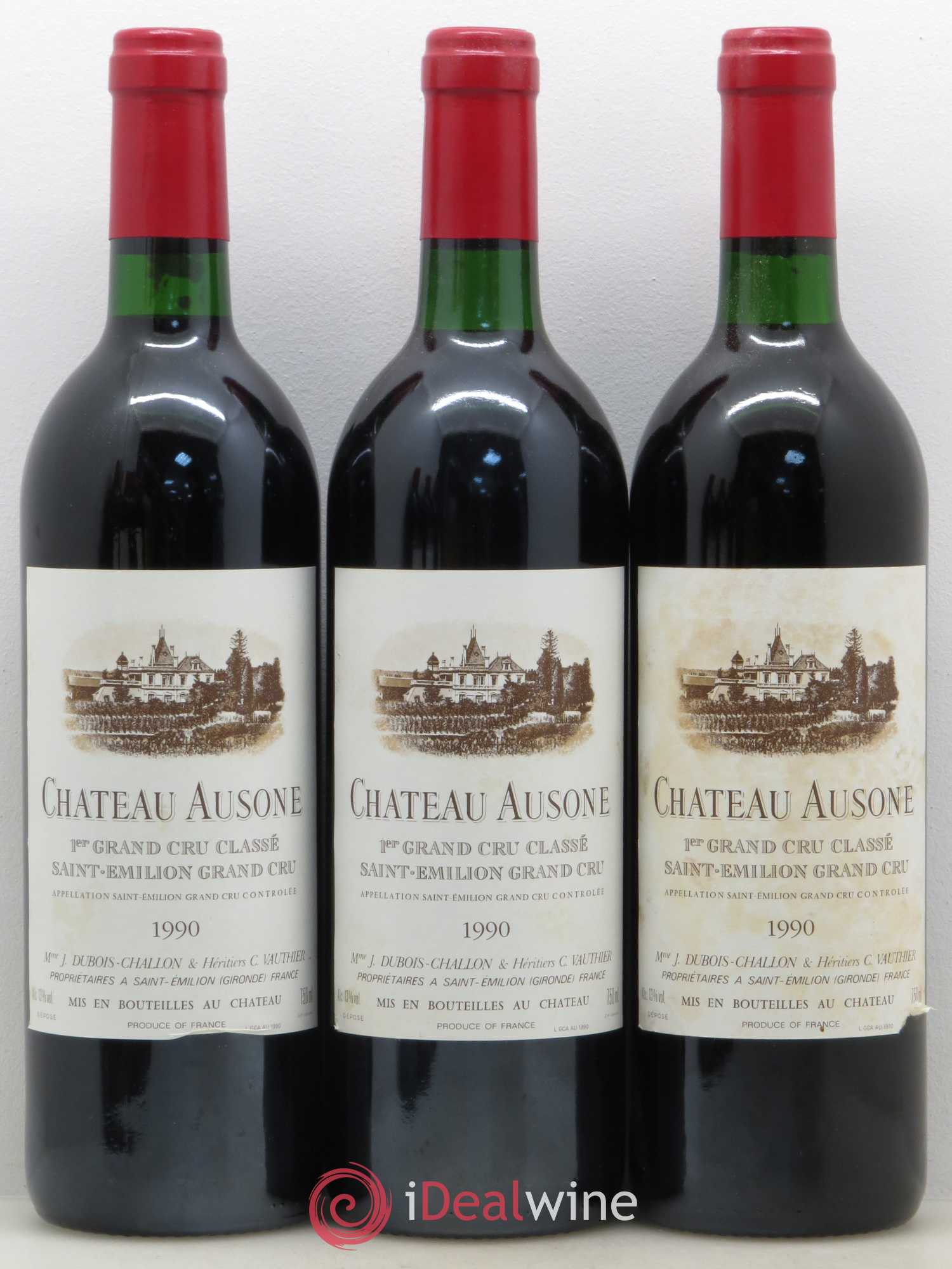 Château Ausone 1er Grand Cru Classé A 1990 - Lot de 6 bouteilles - 1