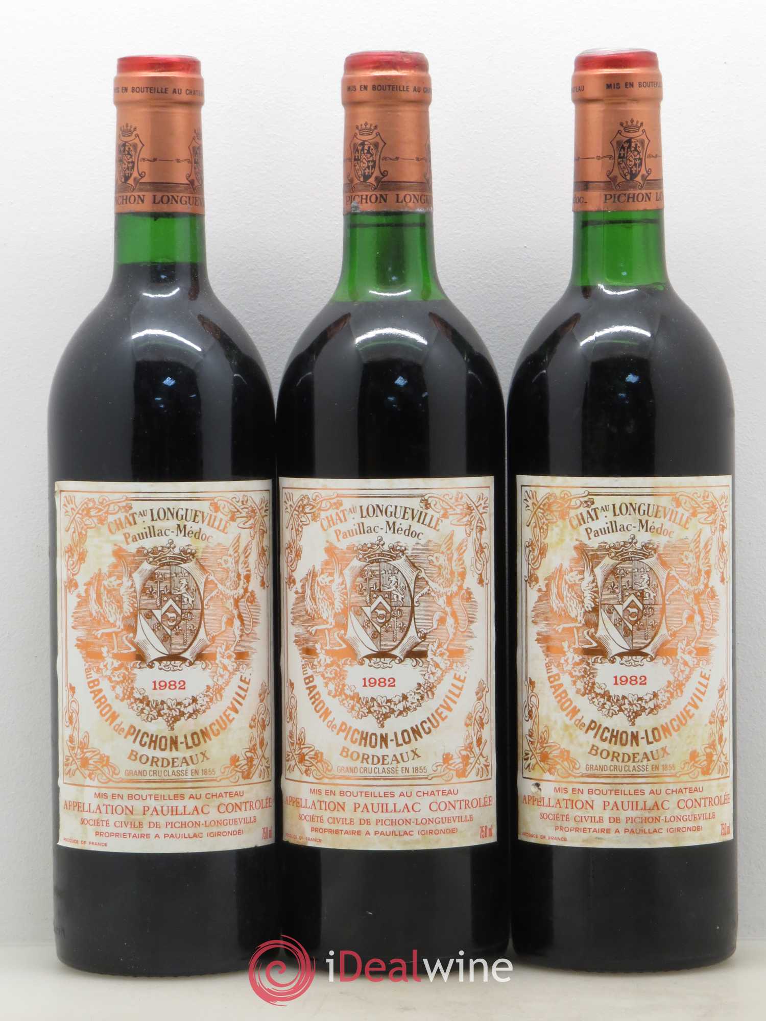 Pichon Longueville Baron 2ème Grand Cru Classé 1982 - Lot de 12 bouteilles - 2
