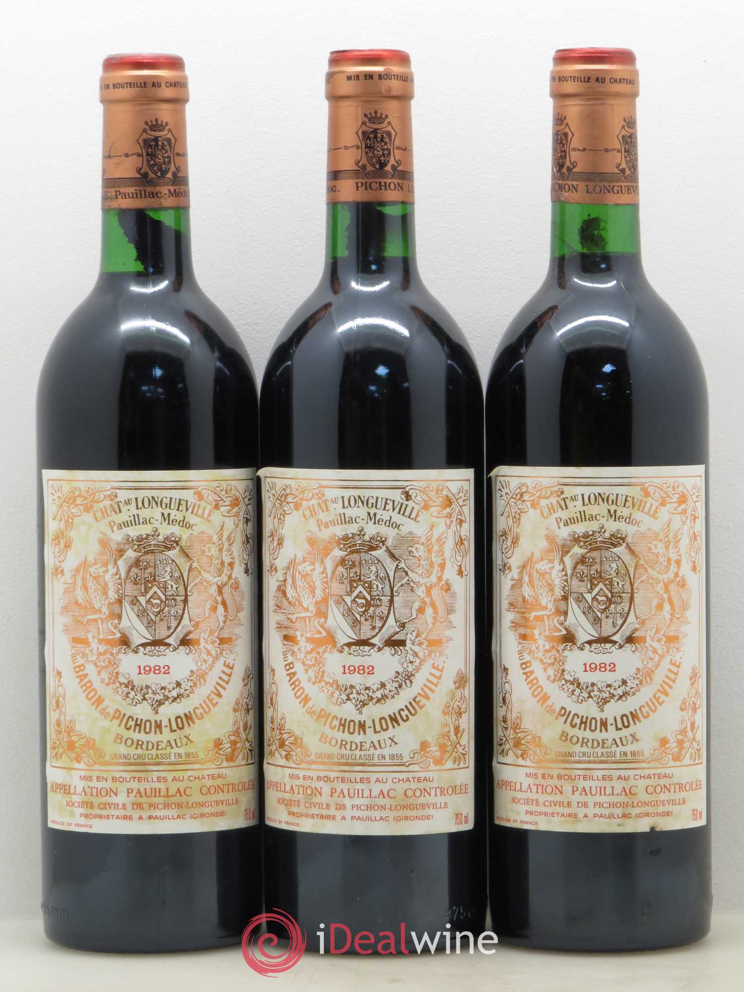 Pichon Longueville Baron 2ème Grand Cru Classé 1982 - Lot de 12 bouteilles - 3