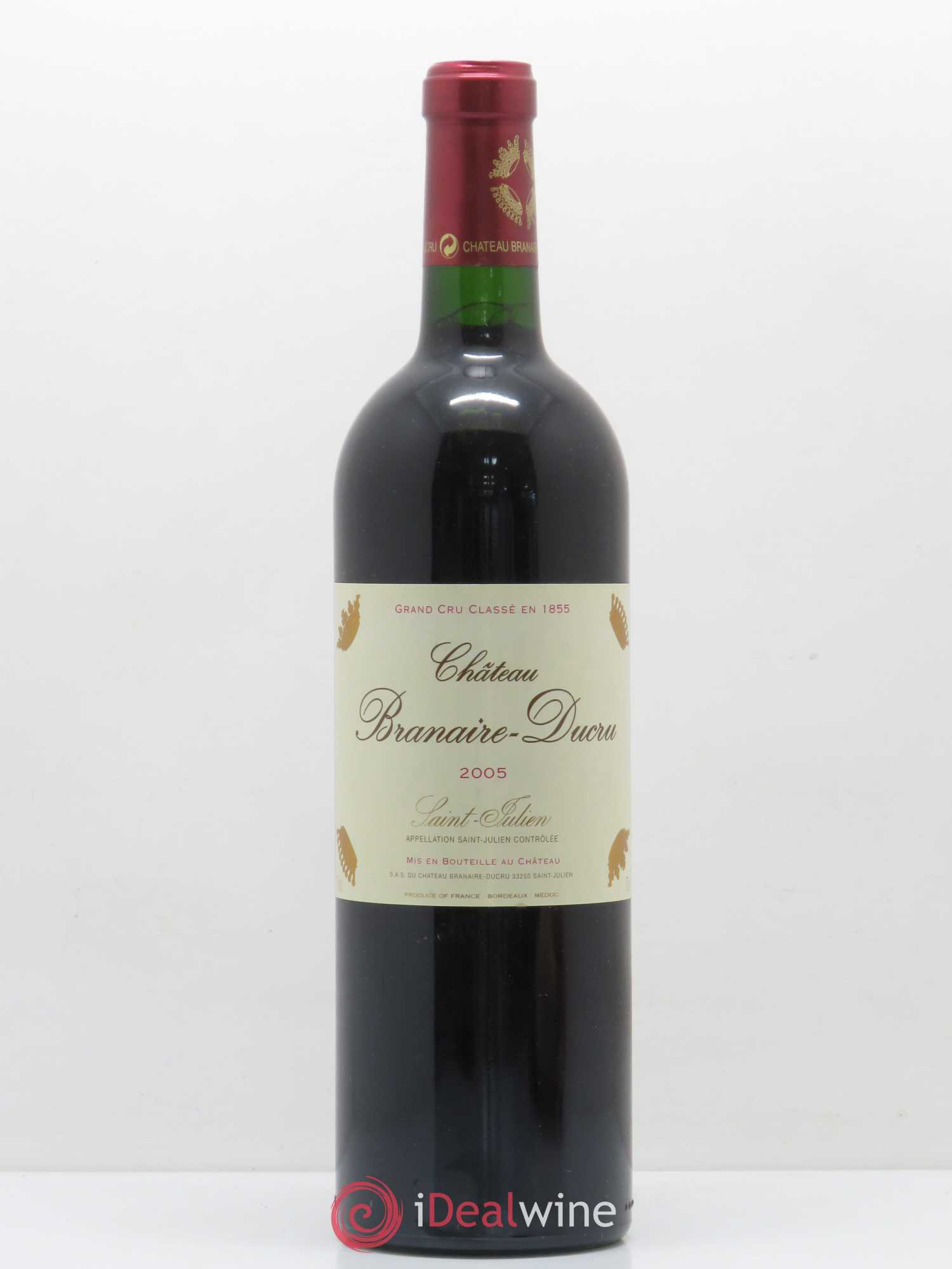 Château Branaire Ducru 4ème Grand Cru Classé 2005 - Lot de 1 bouteille - 0