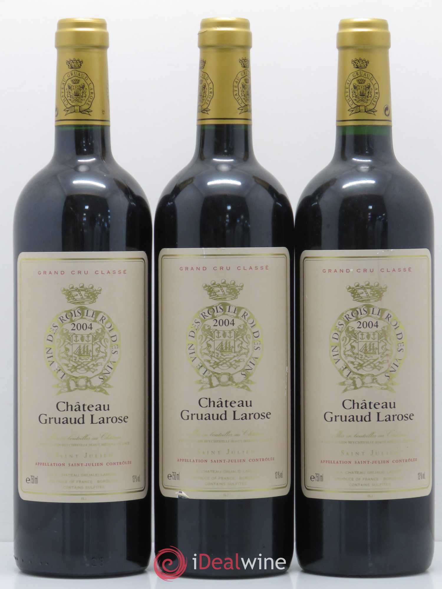 Château Gruaud Larose 2ème Grand Cru Classé 2004 - Lot de 3 bouteilles - 0