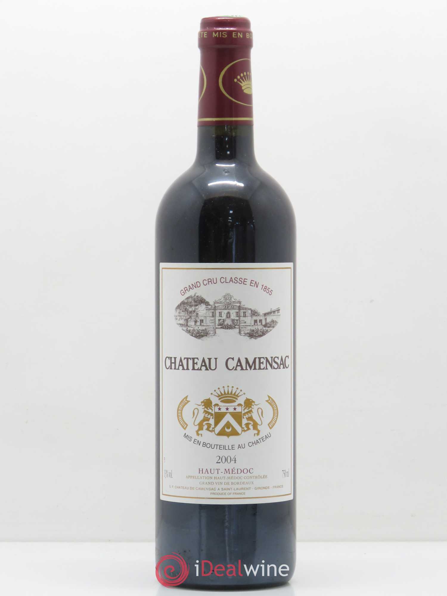 Château Camensac 5ème Grand Cru Classé 2004 - Lot de 1 bouteille - 0