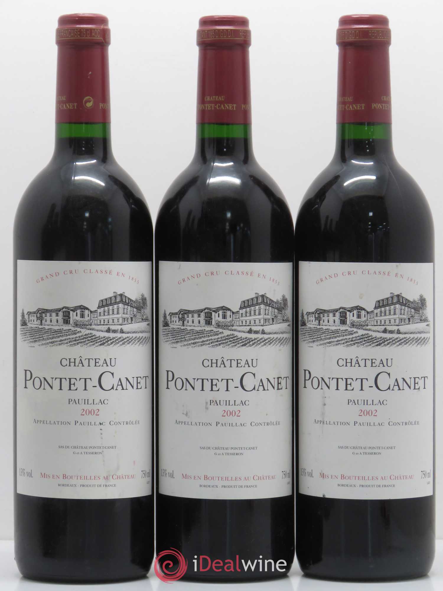 Château Pontet Canet 5ème Grand Cru Classé 2002 - Lot de 6 bouteilles - 2