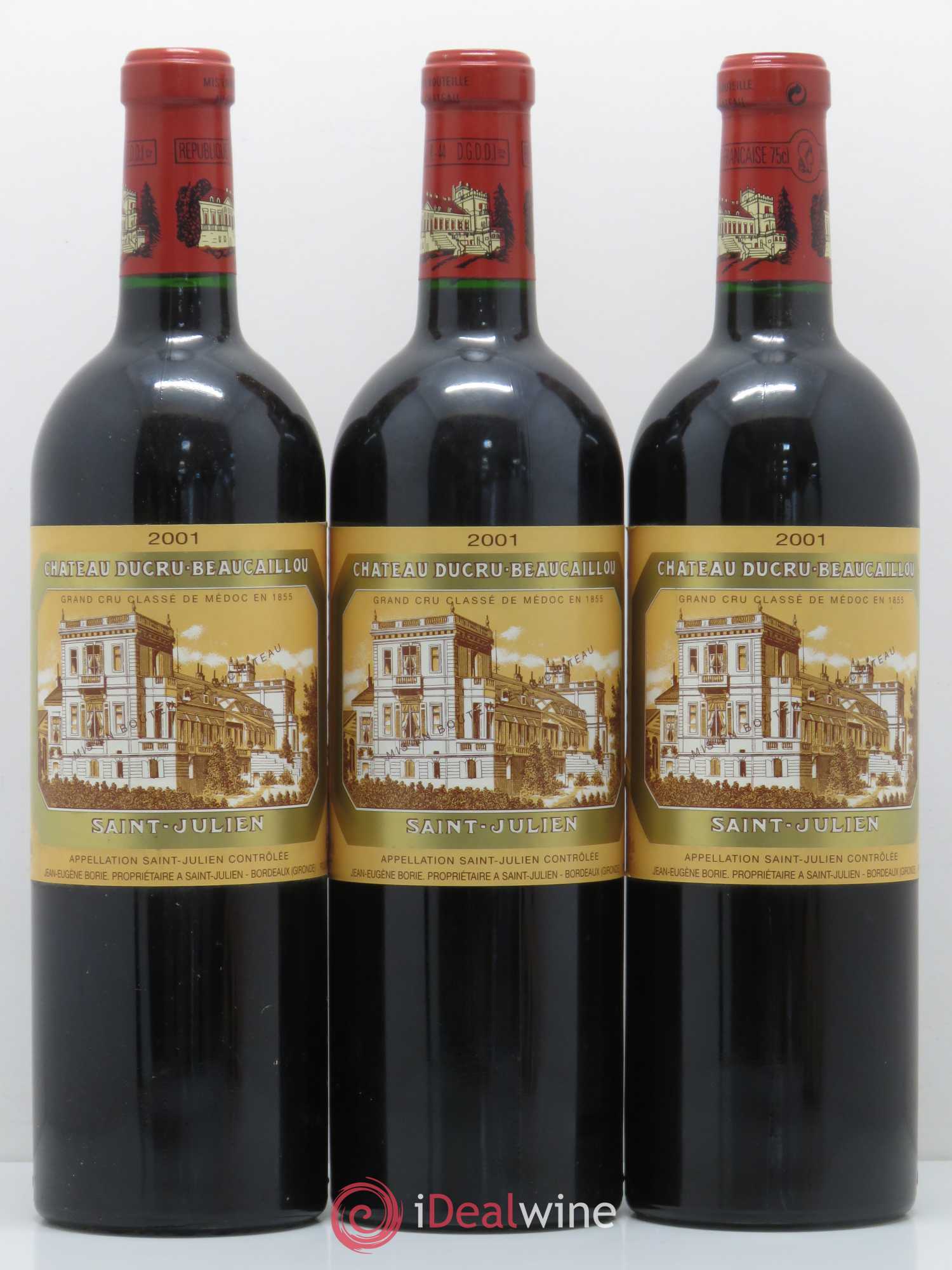 Château Ducru Beaucaillou 2ème Grand Cru Classé 2001 - Lot de 3 bouteilles - 0