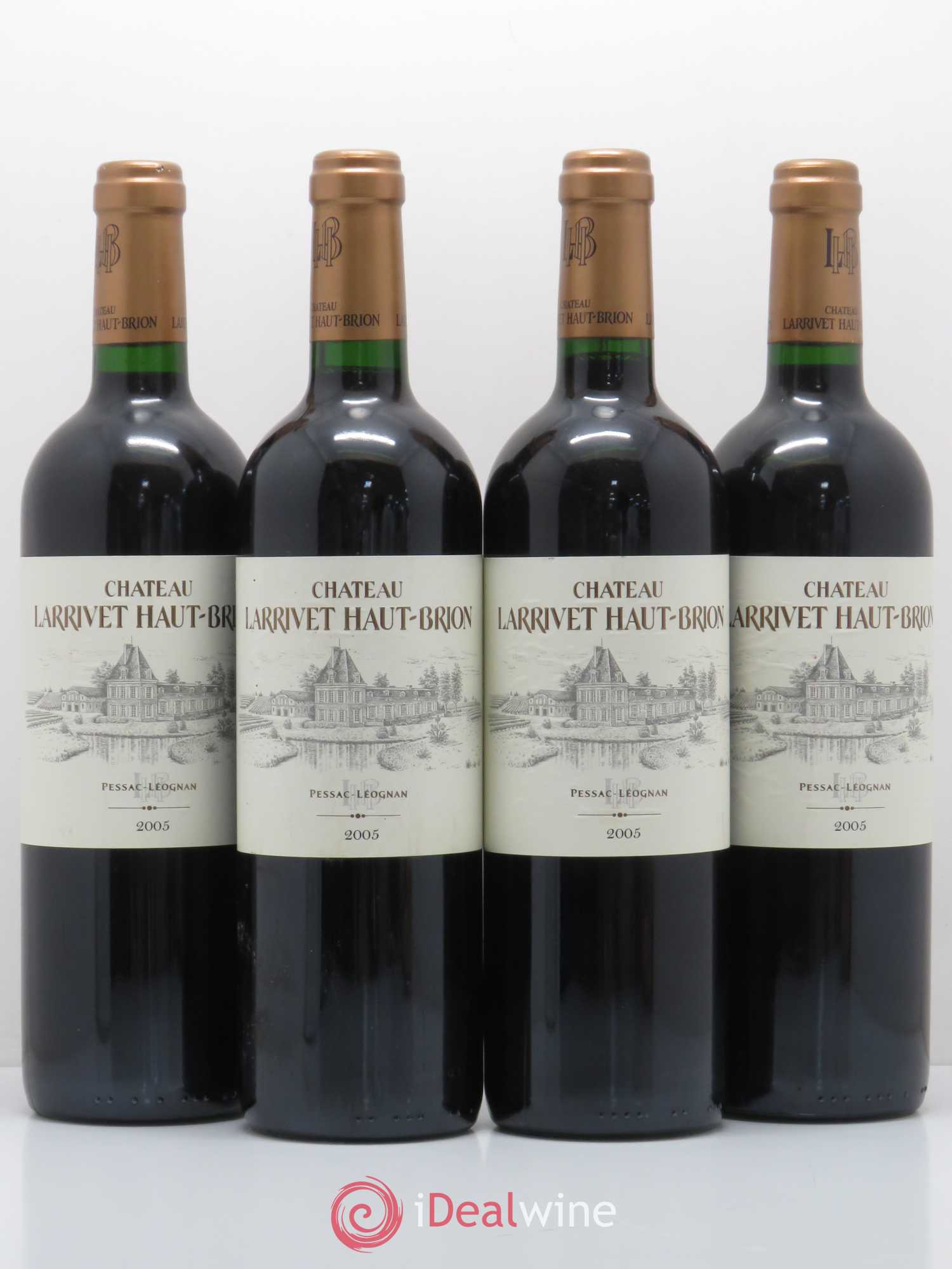 Château Larrivet Haut-Brion 2005 - Lot de 4 bouteilles - 0