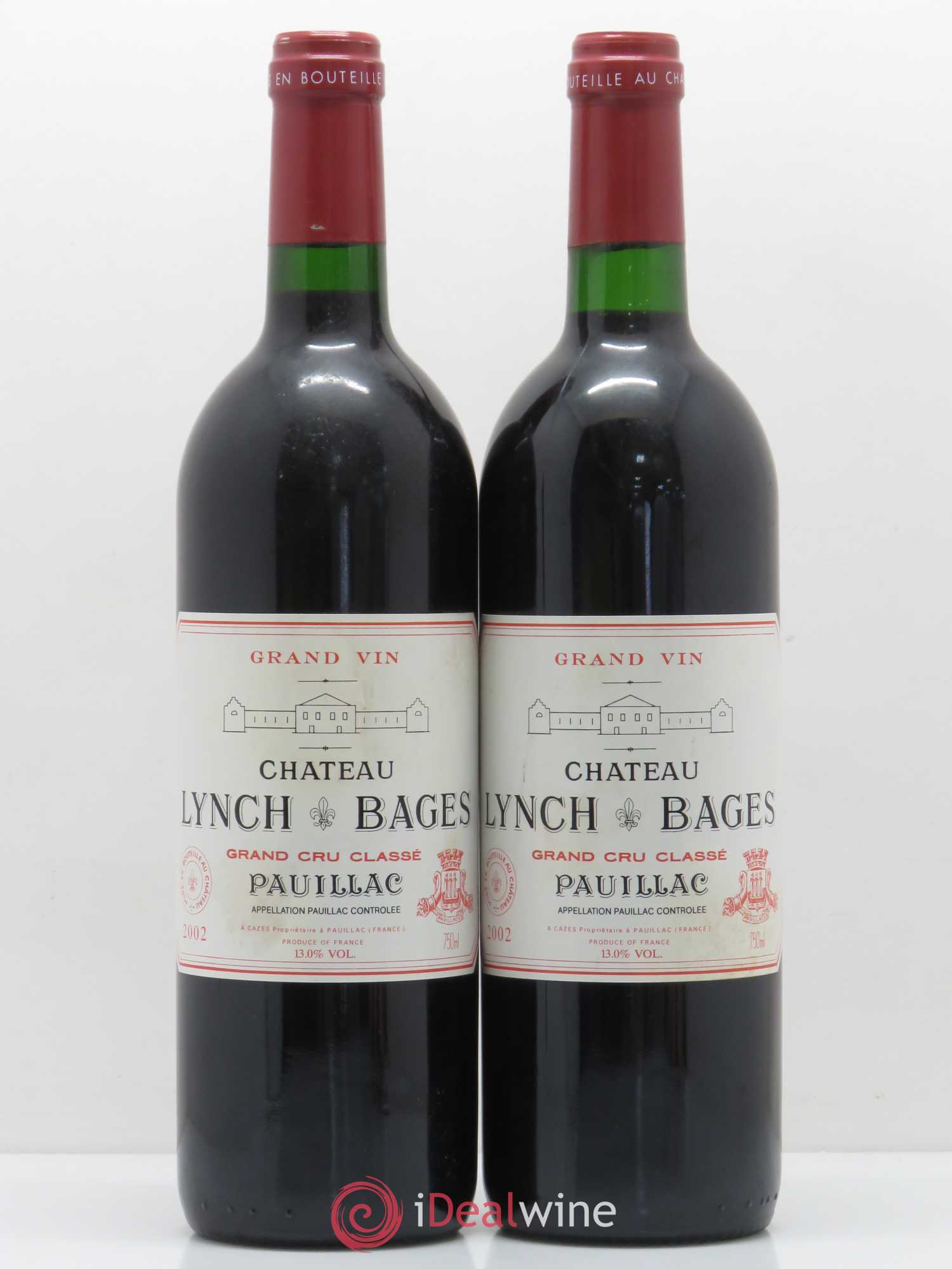 Château Lynch Bages 5ème Grand Cru Classé 2002 - Lot de 2 bouteilles - 0