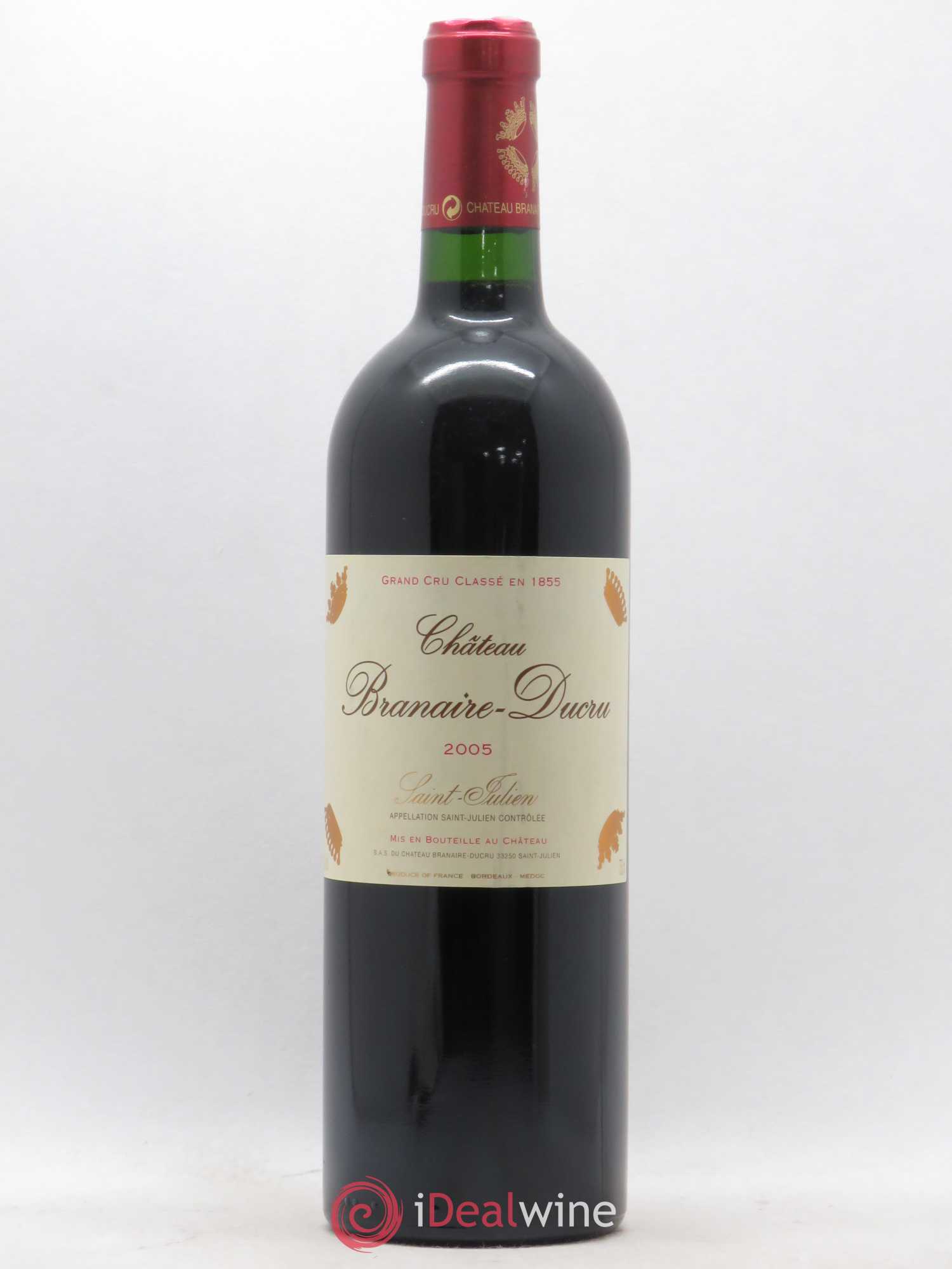 Château Branaire Ducru 4ème Grand Cru Classé 2005 - Lot de 1 bouteille - 0