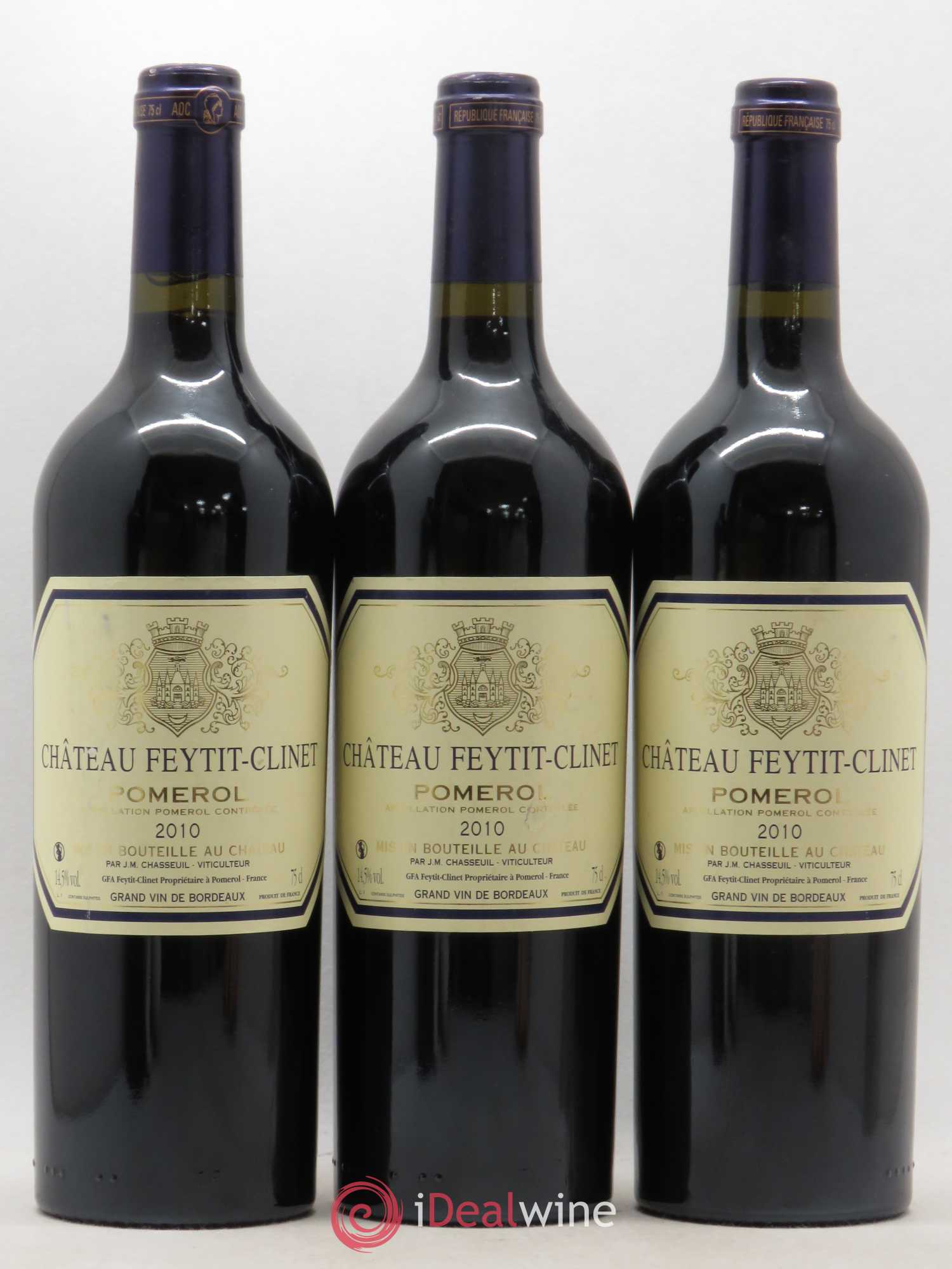 Château Feytit-Clinet 2010 - Lot de 3 bouteilles - 0