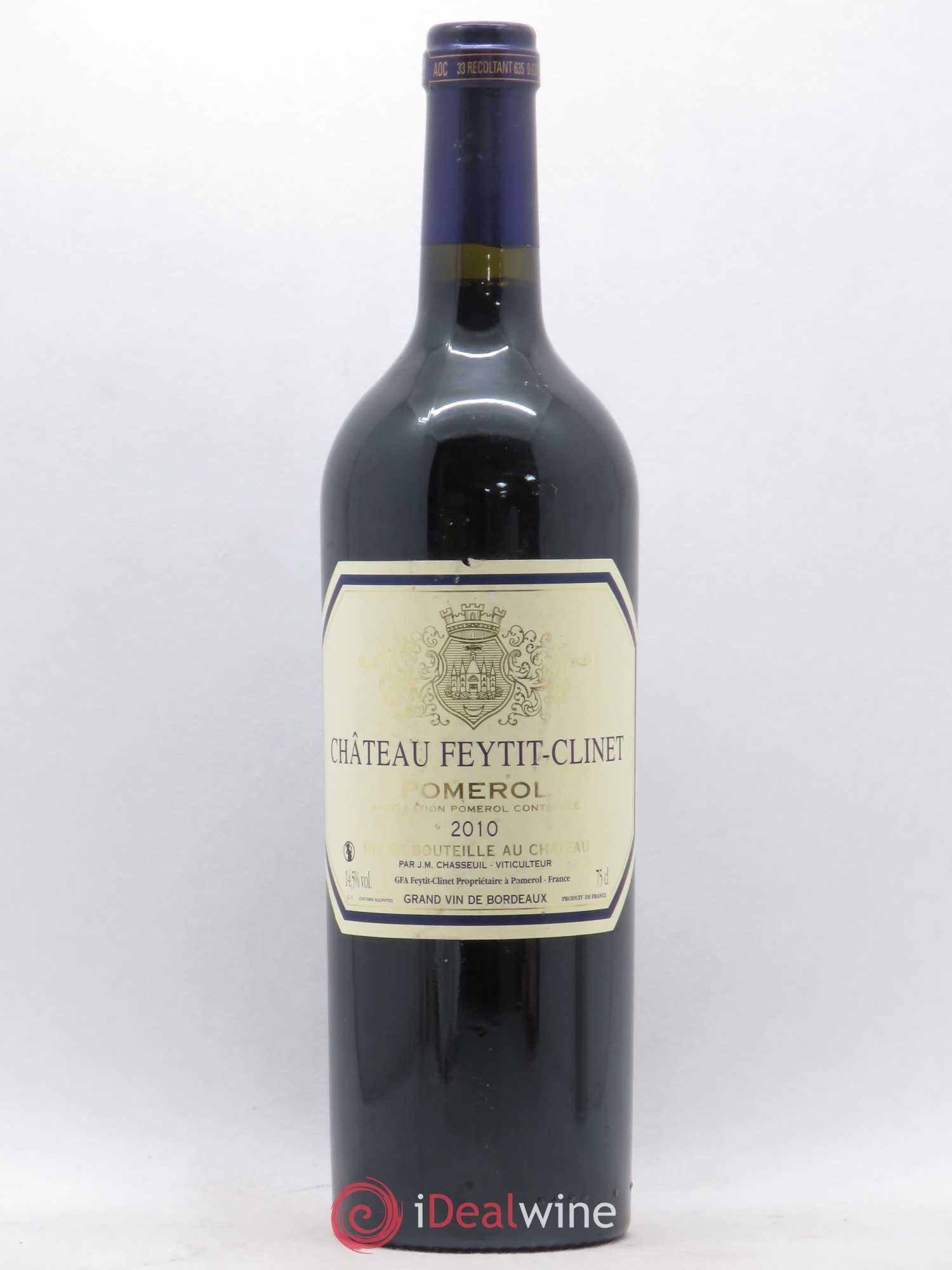 Château Feytit-Clinet 2010 - Lot de 1 bouteille - 0