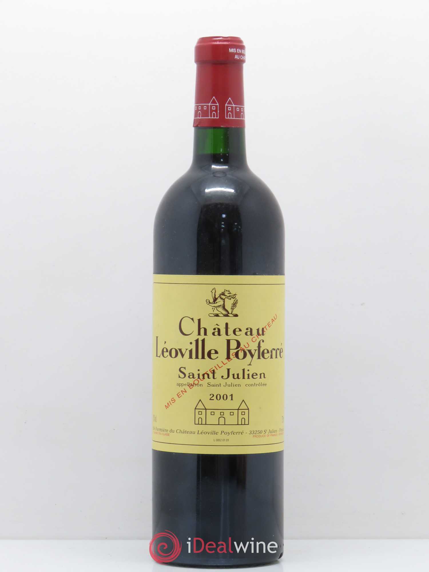 Château Léoville Poyferré 2ème Grand Cru Classé 2001 - Lot de 1 bouteille - 0