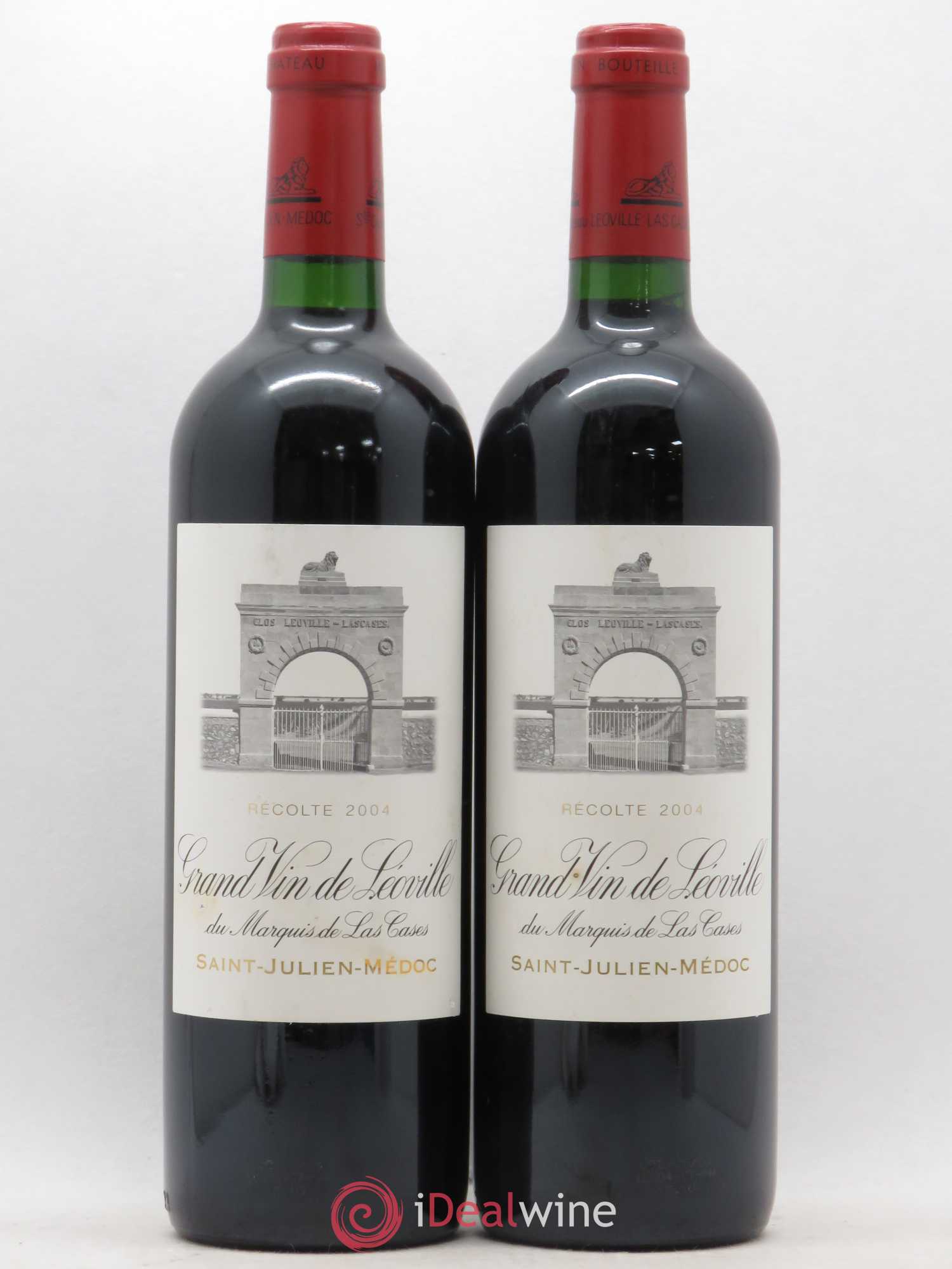 Château Léoville Las Cases 2ème Grand Cru Classé 2004 - Lot de 2 bouteilles - 0