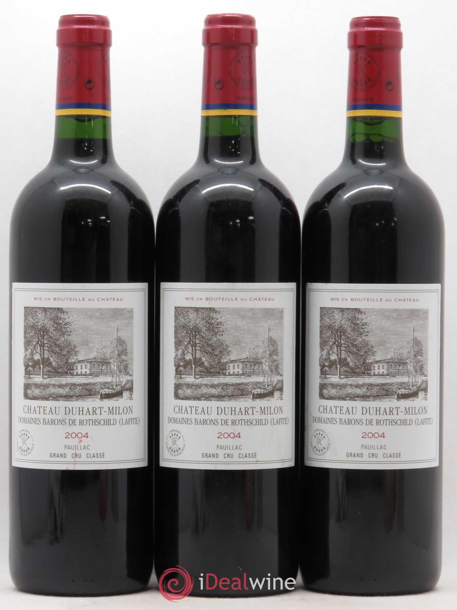 Château Duhart-Milon 4ème Grand Cru Classé 2004 - Lot de 3 bouteilles - 0