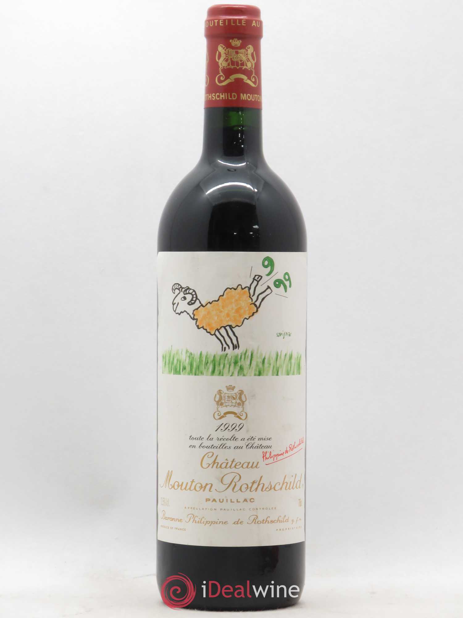 Château Mouton Rothschild 1er Grand Cru Classé 1999 - Lot de 1 bouteille - 0