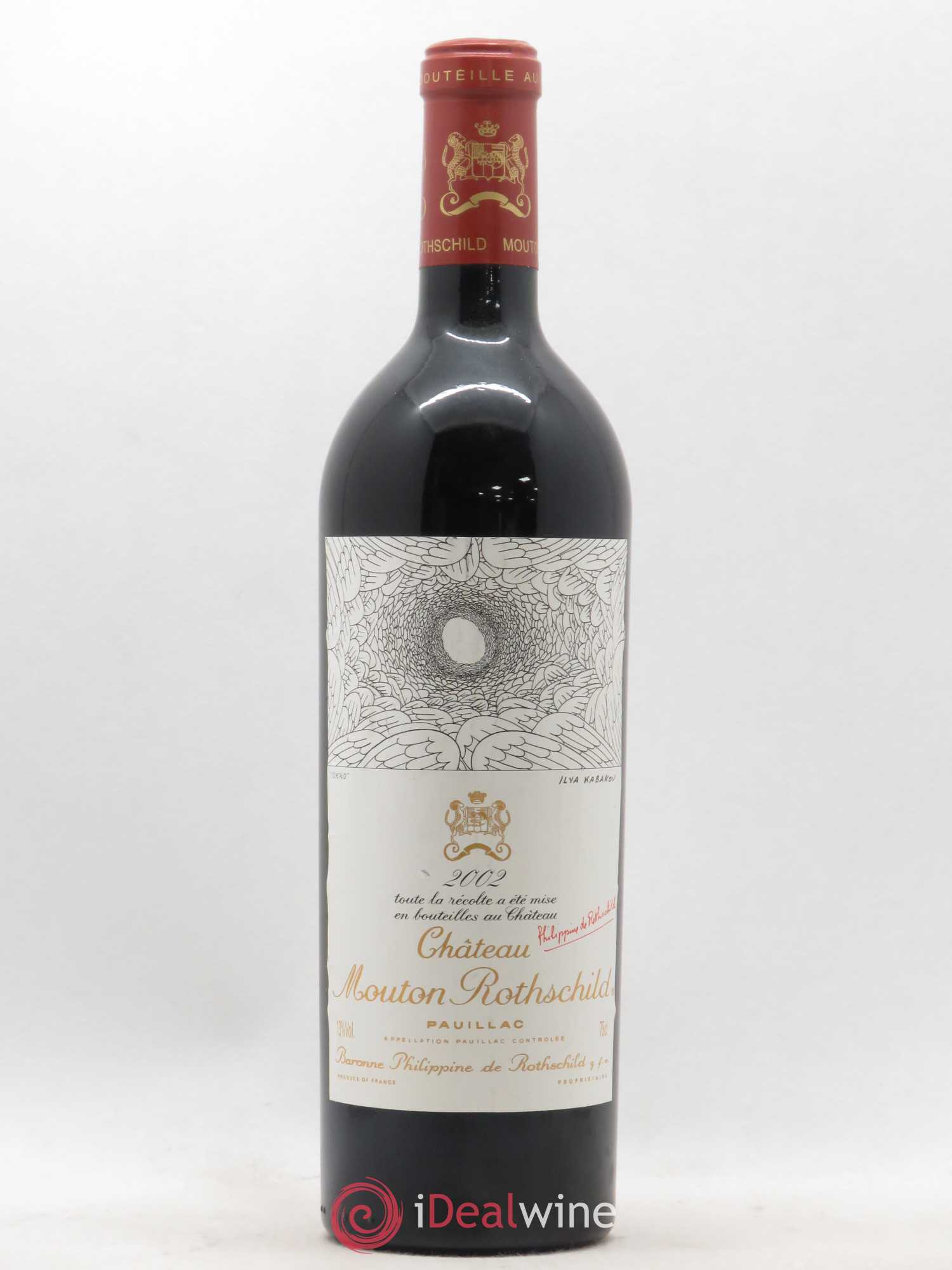 Château Mouton Rothschild 1er Grand Cru Classé 2002 - Lot de 1 bouteille - 0