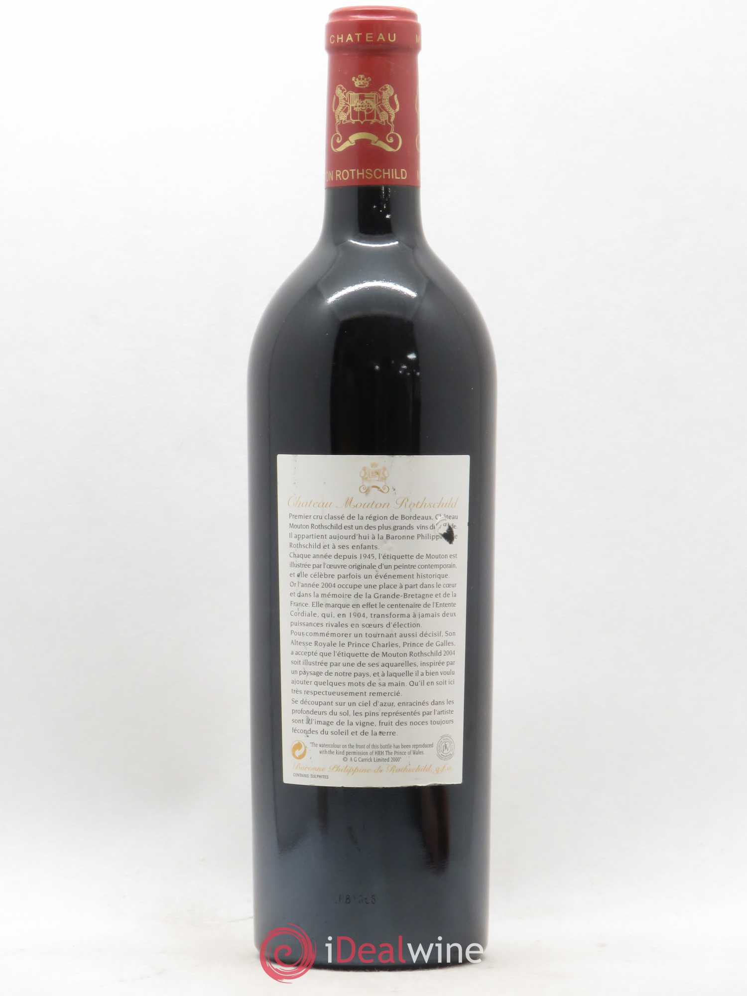 Château Mouton Rothschild 1er Grand Cru Classé 2004 - Lot de 1 bouteille - 1