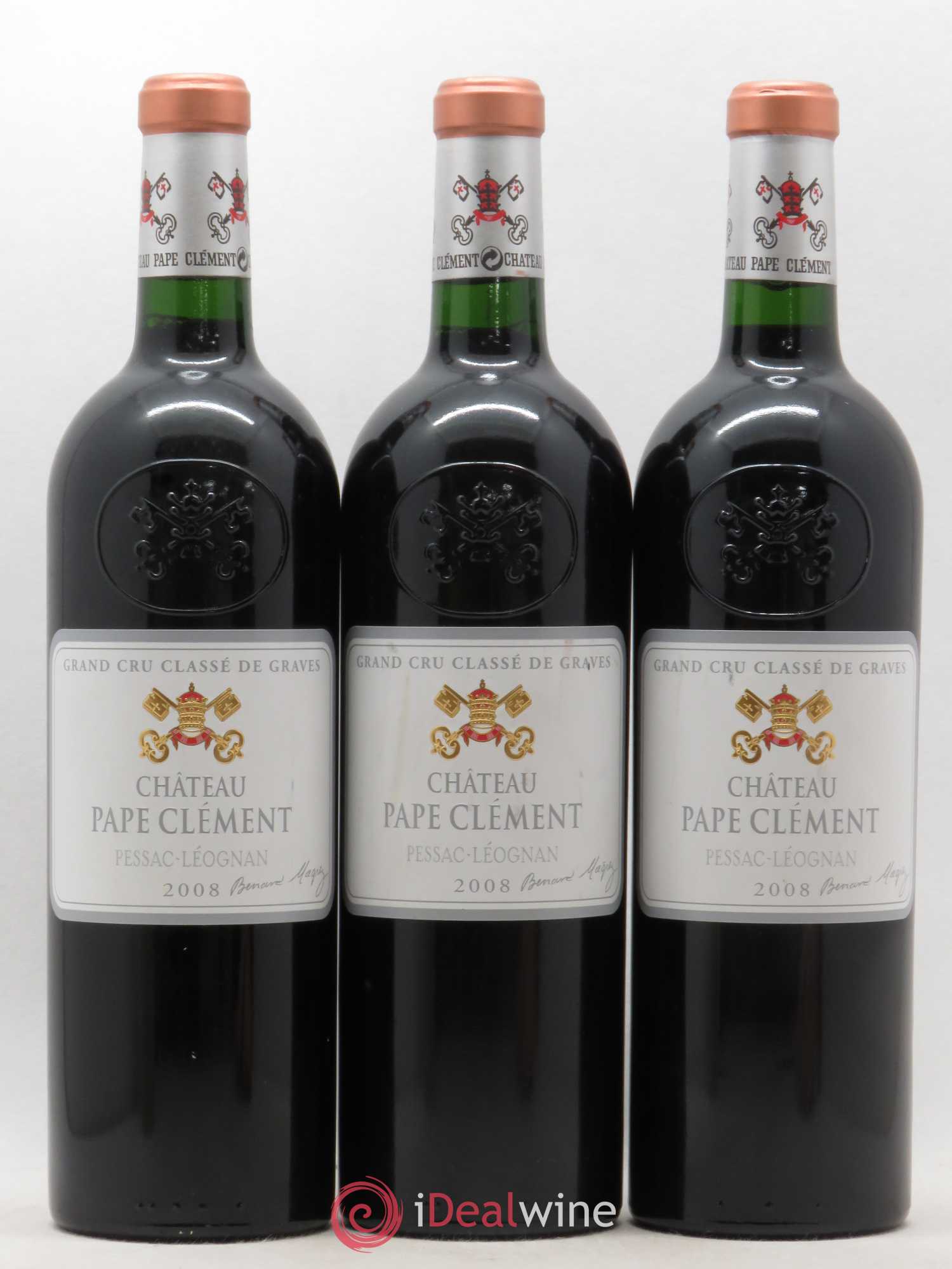 Château Pape Clément Cru Classé de Graves 2008 - Lot de 3 bouteilles - 0