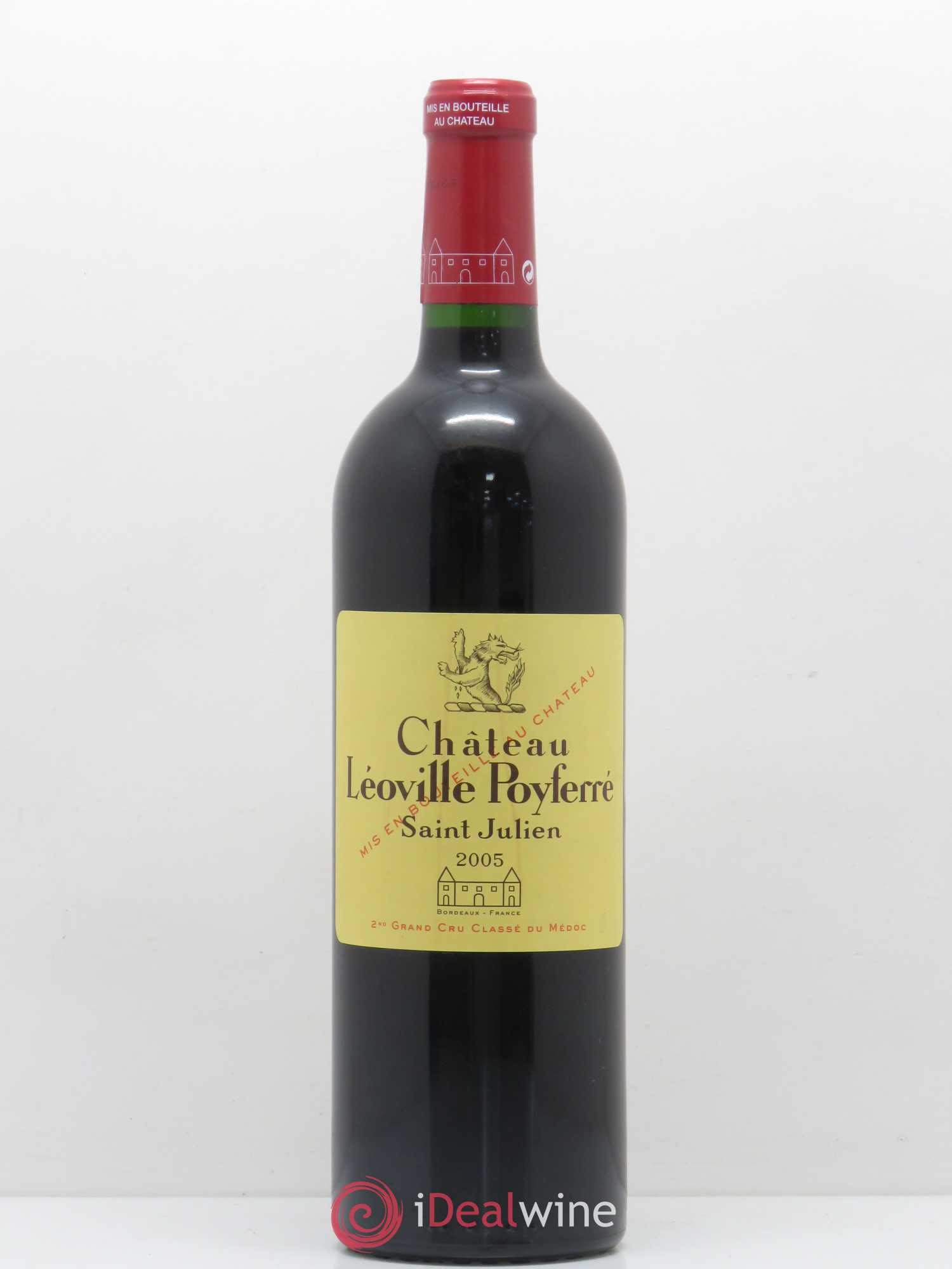 Château Léoville Poyferré 2ème Grand Cru Classé 2005 - Lot de 1 bouteille - 0