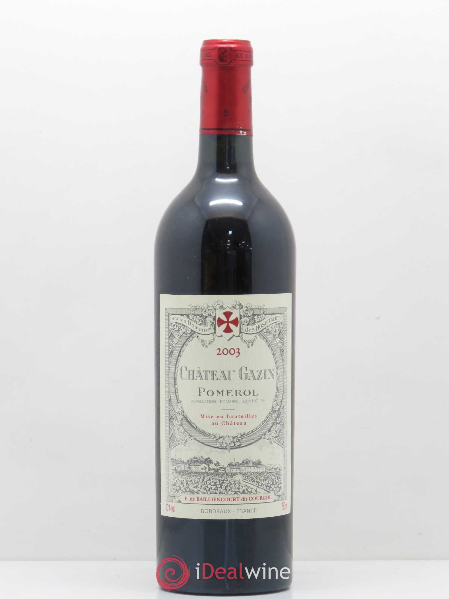 Château Gazin 2003 - Lot de 1 bouteille - 0