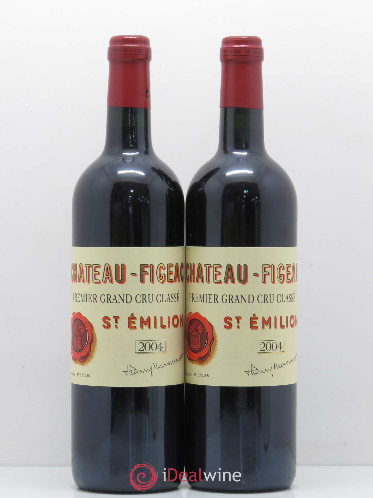 Château Figeac 1er Grand Cru Classé A 2004 - Lot de 2 bouteilles - 0