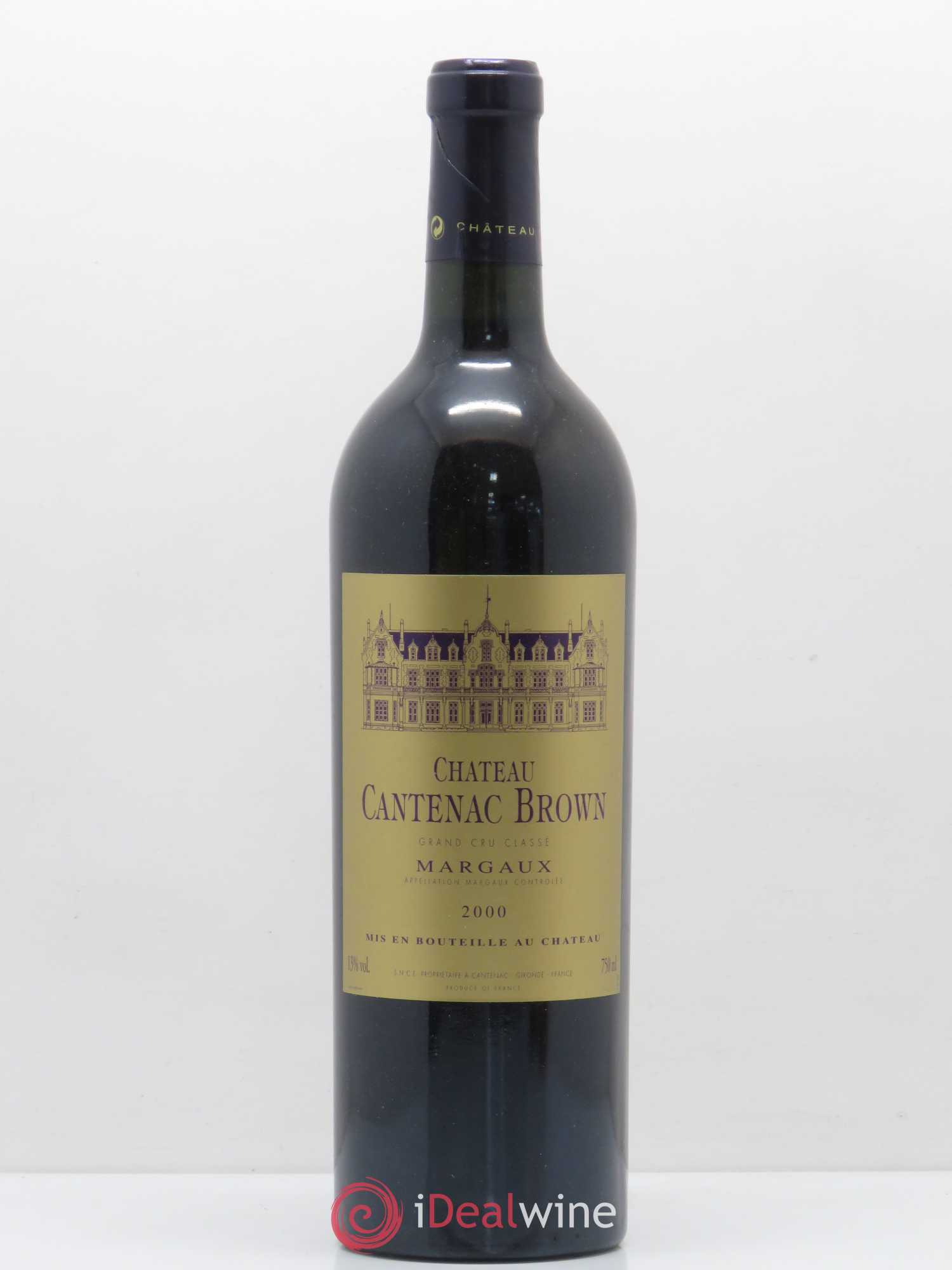 Château Cantenac Brown 3ème Grand Cru Classé 2000 - Lot de 1 bouteille - 0