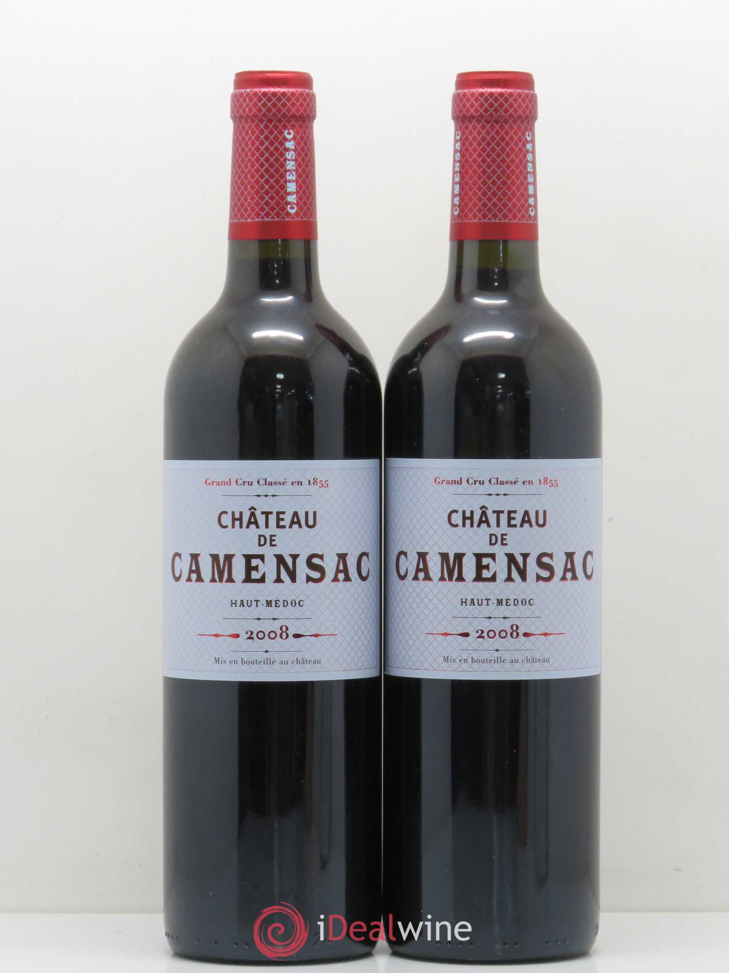 Château Camensac 5ème Grand Cru Classé 2008 - Lot de 2 bouteilles - 0