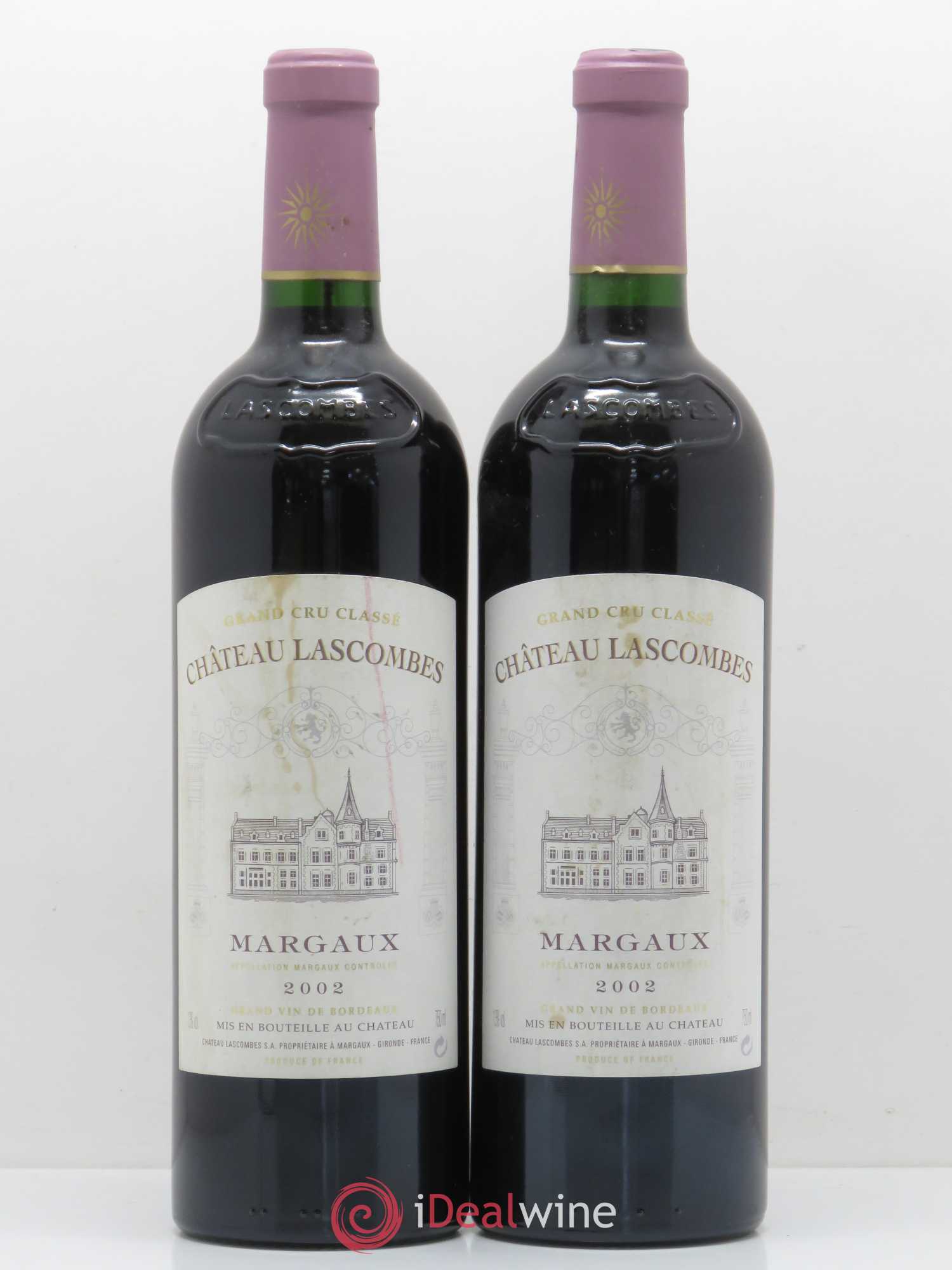Château Lascombes 2ème Grand Cru Classé 2002 - Lot de 2 bouteilles - 0