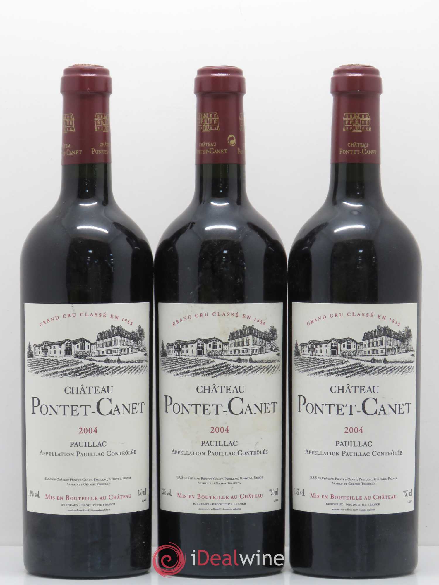 Château Pontet Canet 5ème Grand Cru Classé 2004 - Lot de 12 bouteilles - 2