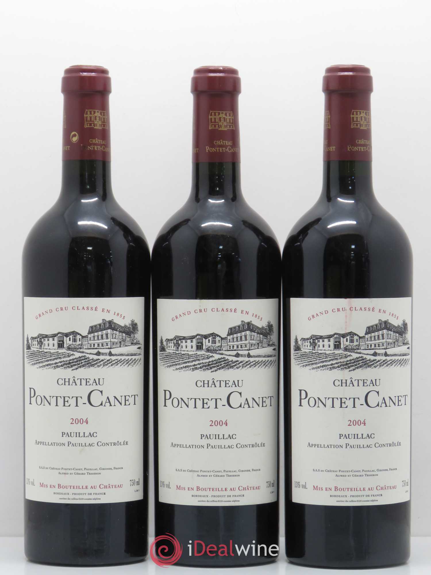 Château Pontet Canet 5ème Grand Cru Classé 2004 - Lot de 12 bouteilles - 3