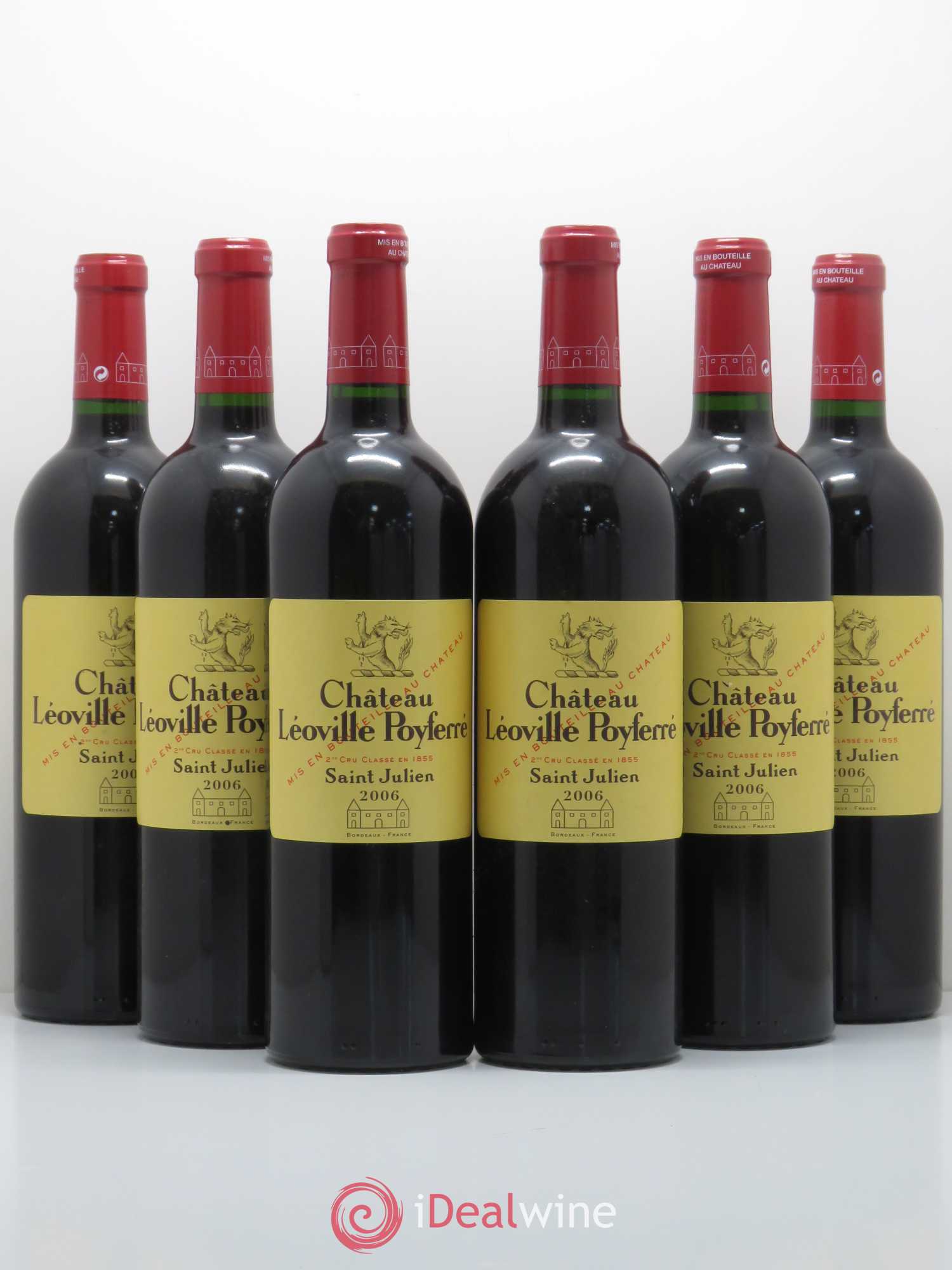 Château Léoville Poyferré 2ème Grand Cru Classé 2006 - Lot de 6 bouteilles - 0