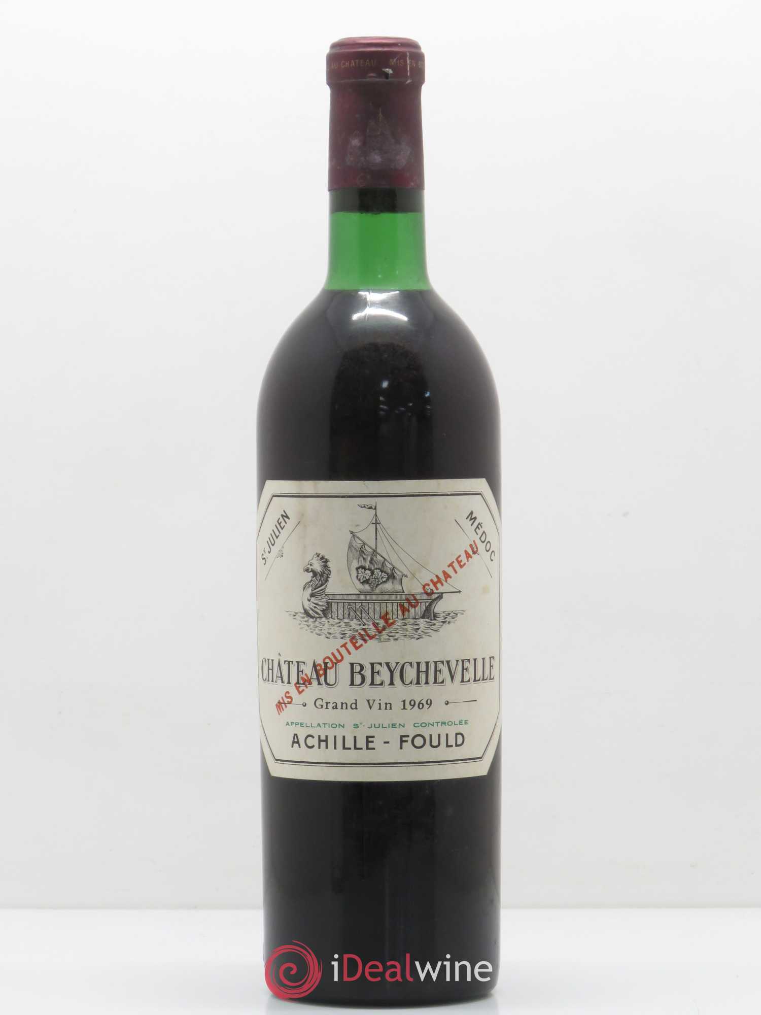 Château Beychevelle 4ème Grand Cru Classé 1969 - Lot de 1 bouteille - 0