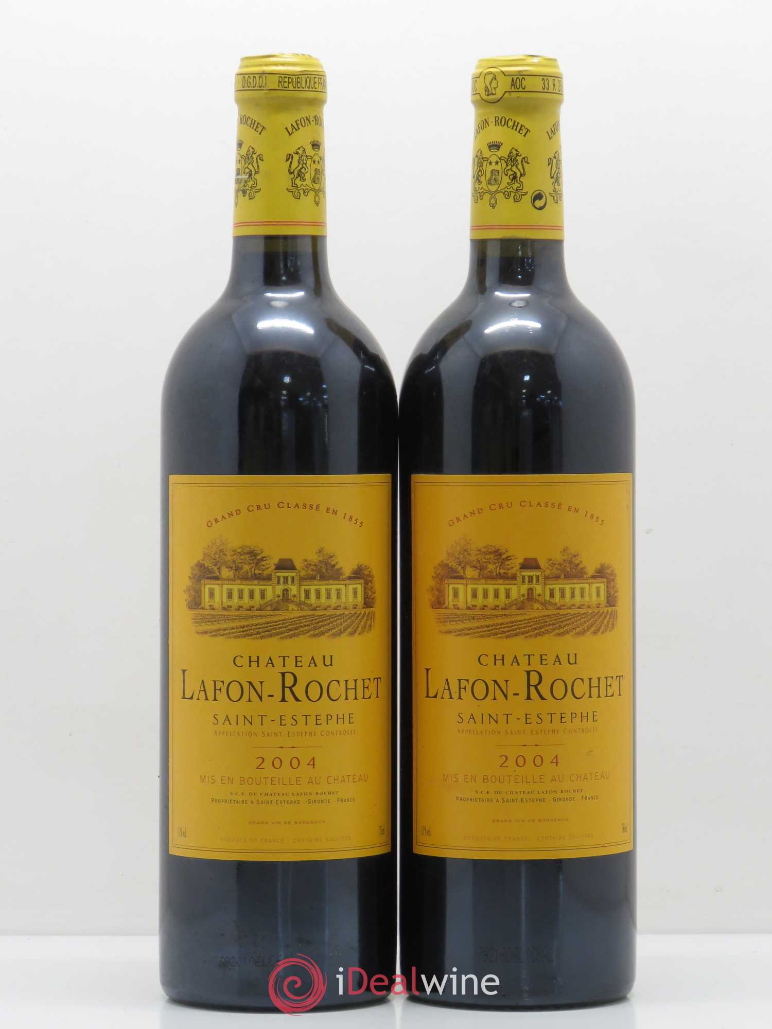 Château Lafon Rochet 4ème Grand Cru Classé 2004 - Lot de 2 bouteilles - 0