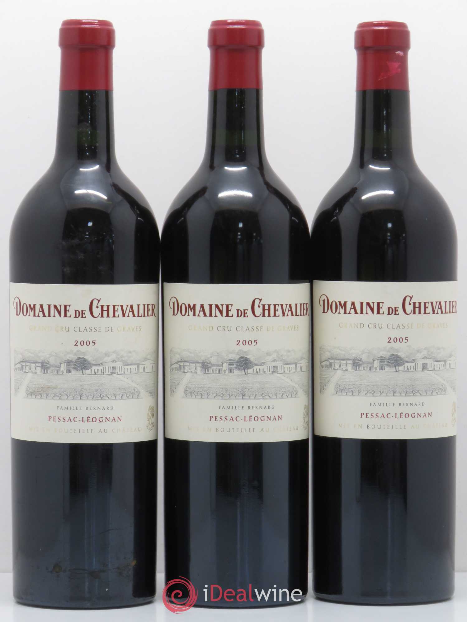Domaine de Chevalier Cru Classé de Graves 2005 - Lot de 3 bouteilles - 0