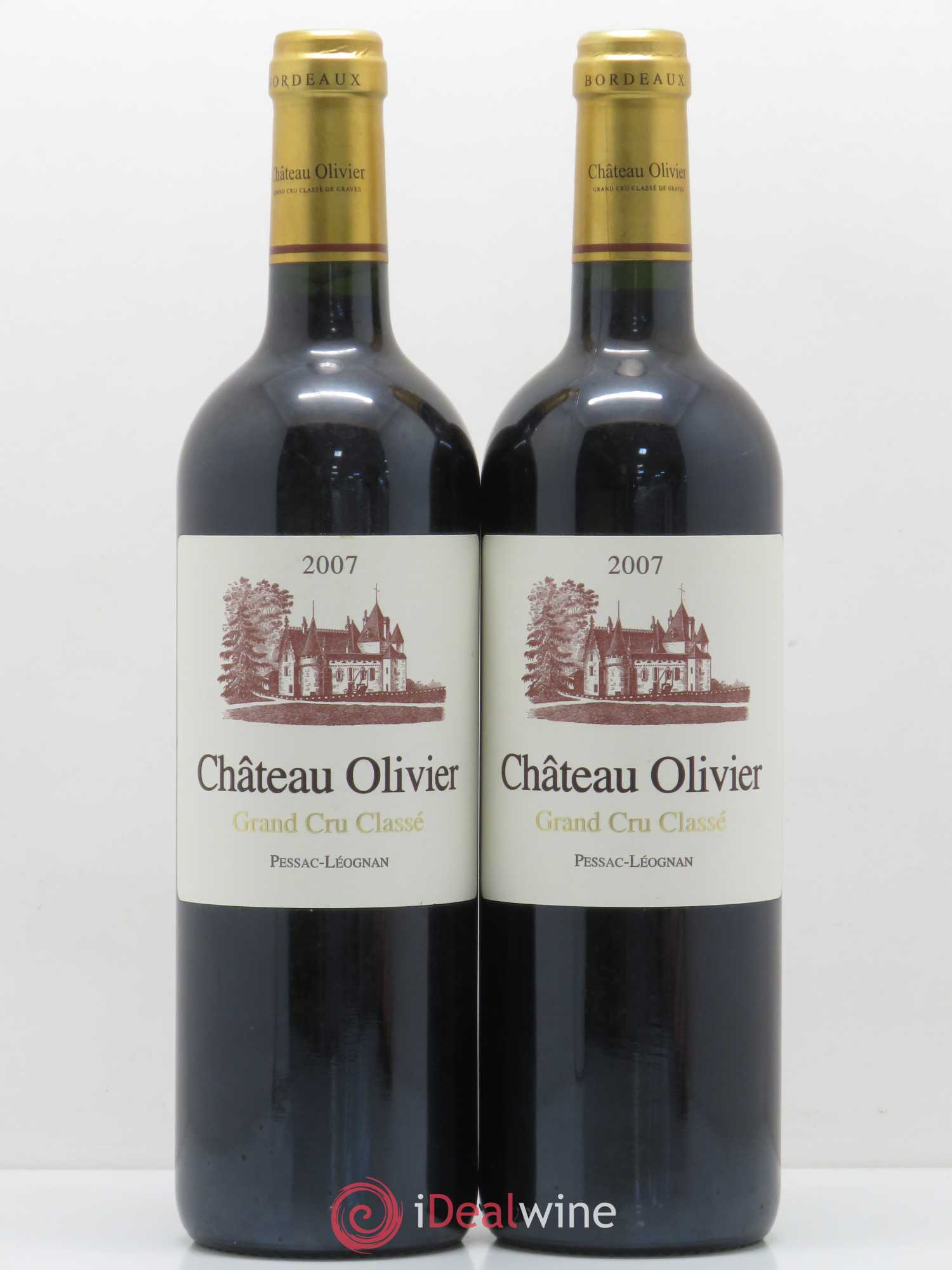 Château Olivier Cru Classé de Graves 2007 - Lot de 2 bouteilles - 0