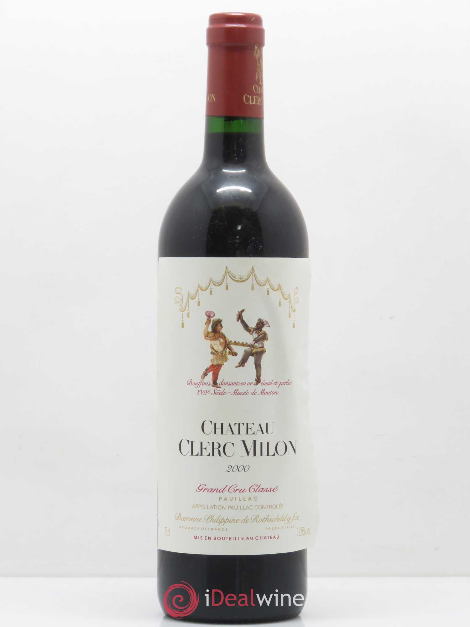 Château Clerc Milon 5ème Grand Cru Classé 2000 - Lot de 1 bouteille - 0