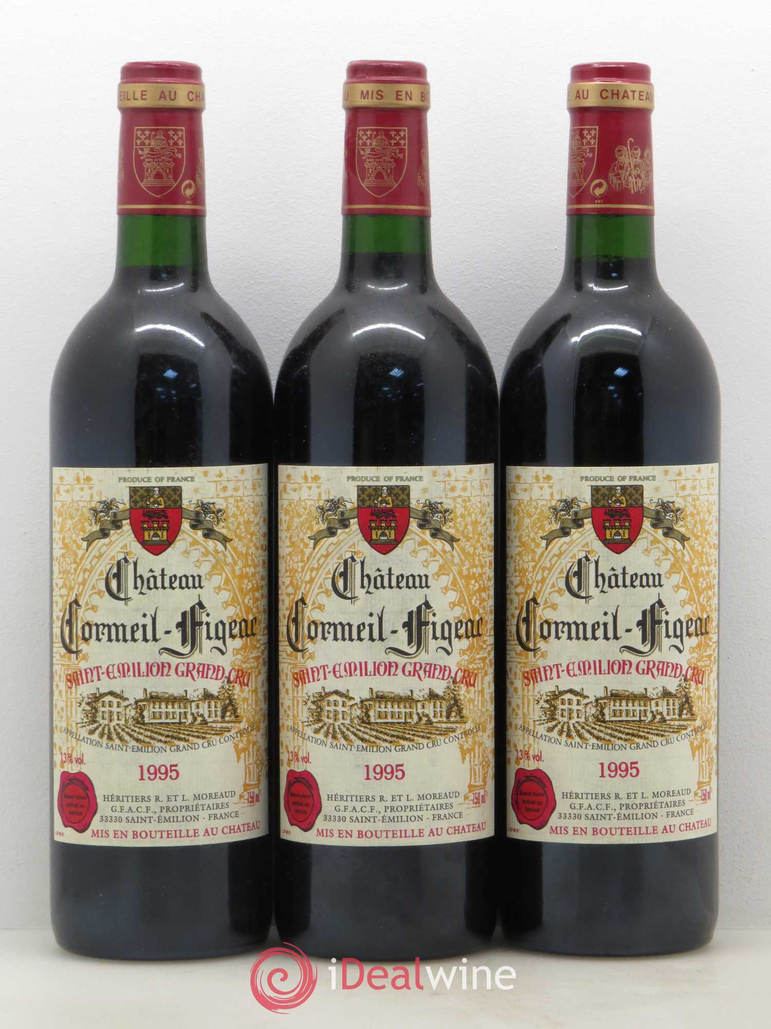 Château Cormeil Figeac 1995 - Lot de 6 bouteilles - 2