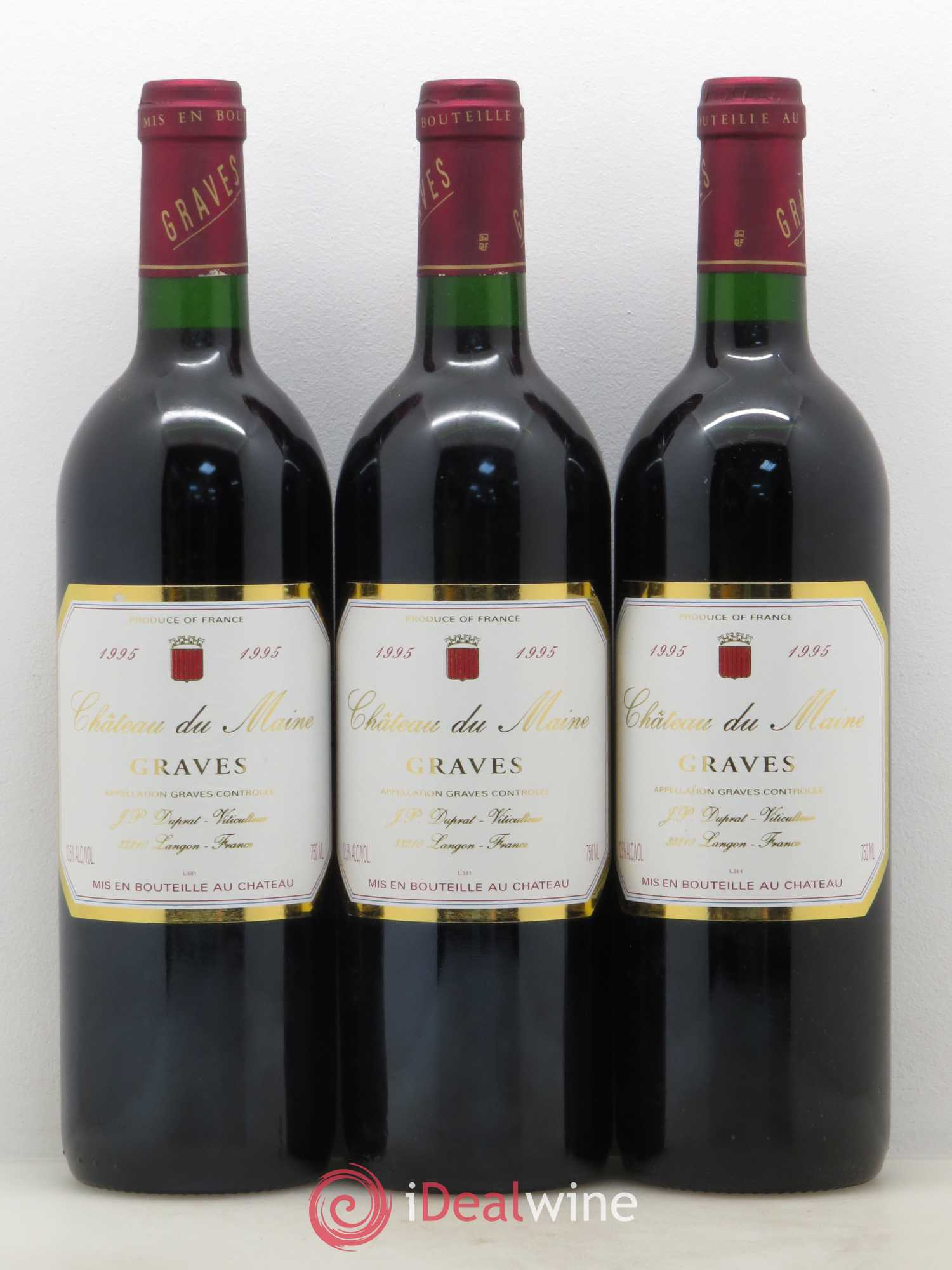 Graves Château du Maine 1995 - Posten von 12 Flaschen - 1