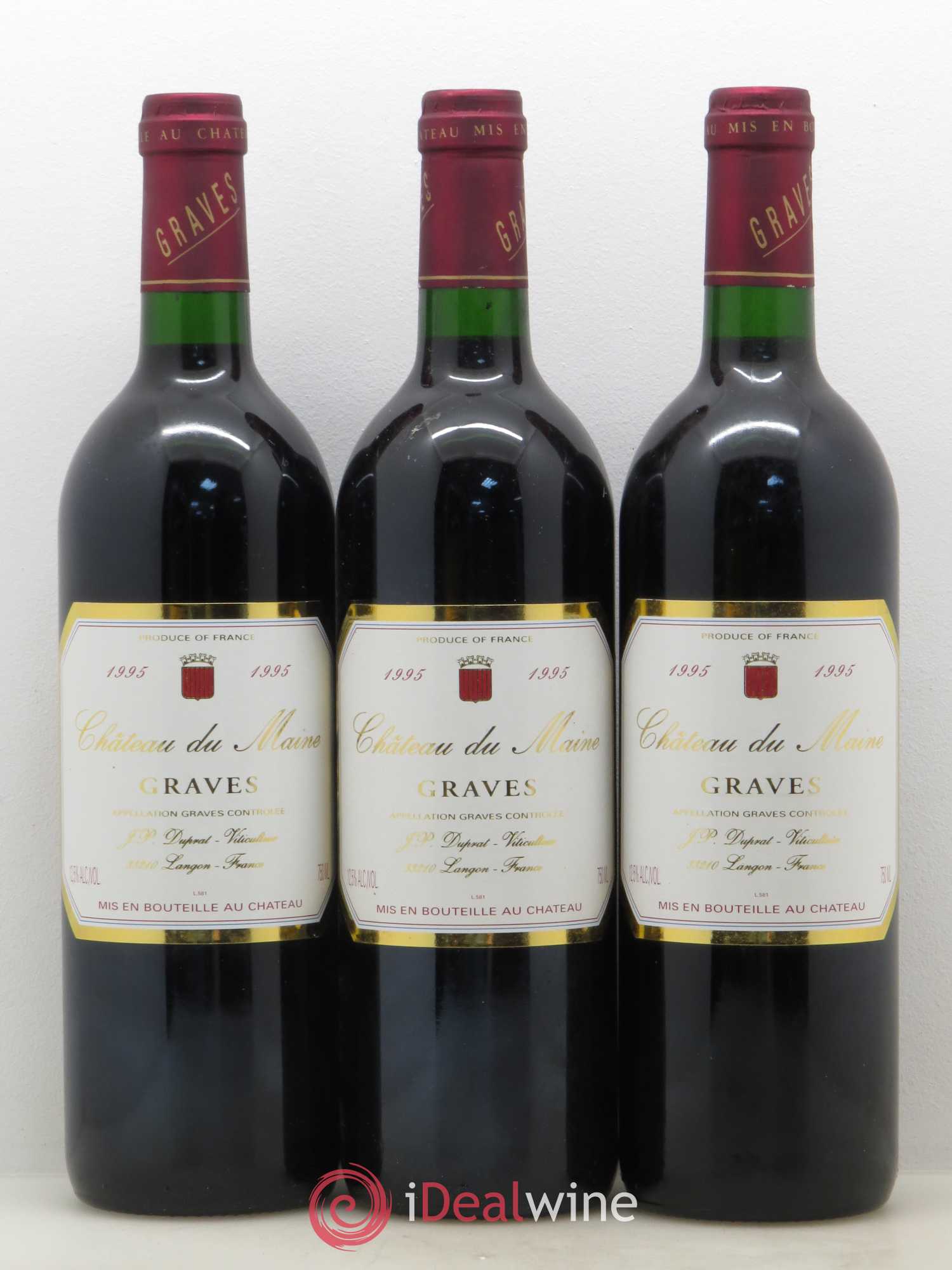 Graves Château du Maine 1995 - Posten von 12 Flaschen - 4