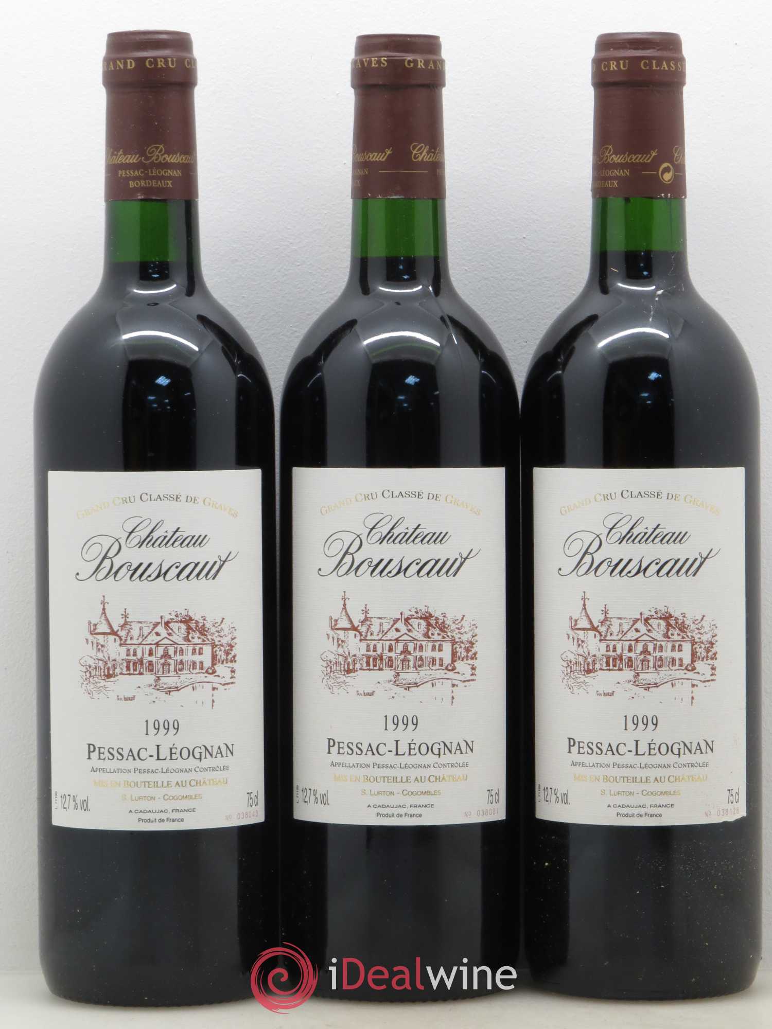Château Bouscaut Cru Classé de Graves 1999 - Lot de 12 bouteilles - 3