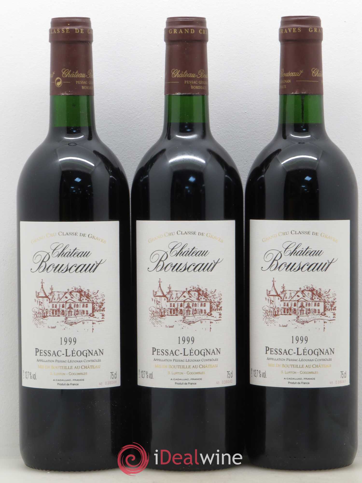 Château Bouscaut Cru Classé de Graves 1999 - Lot de 12 bouteilles - 4