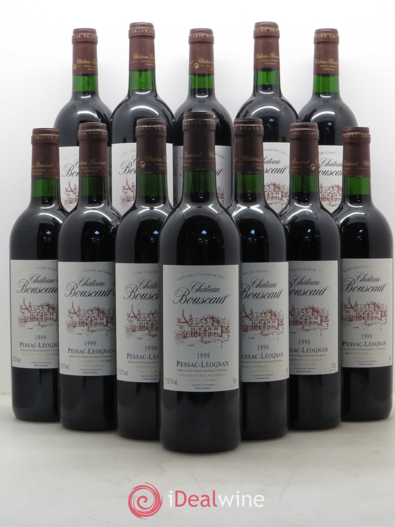 Château Bouscaut Cru Classé de Graves 1999 - Lot de 12 bouteilles - 0