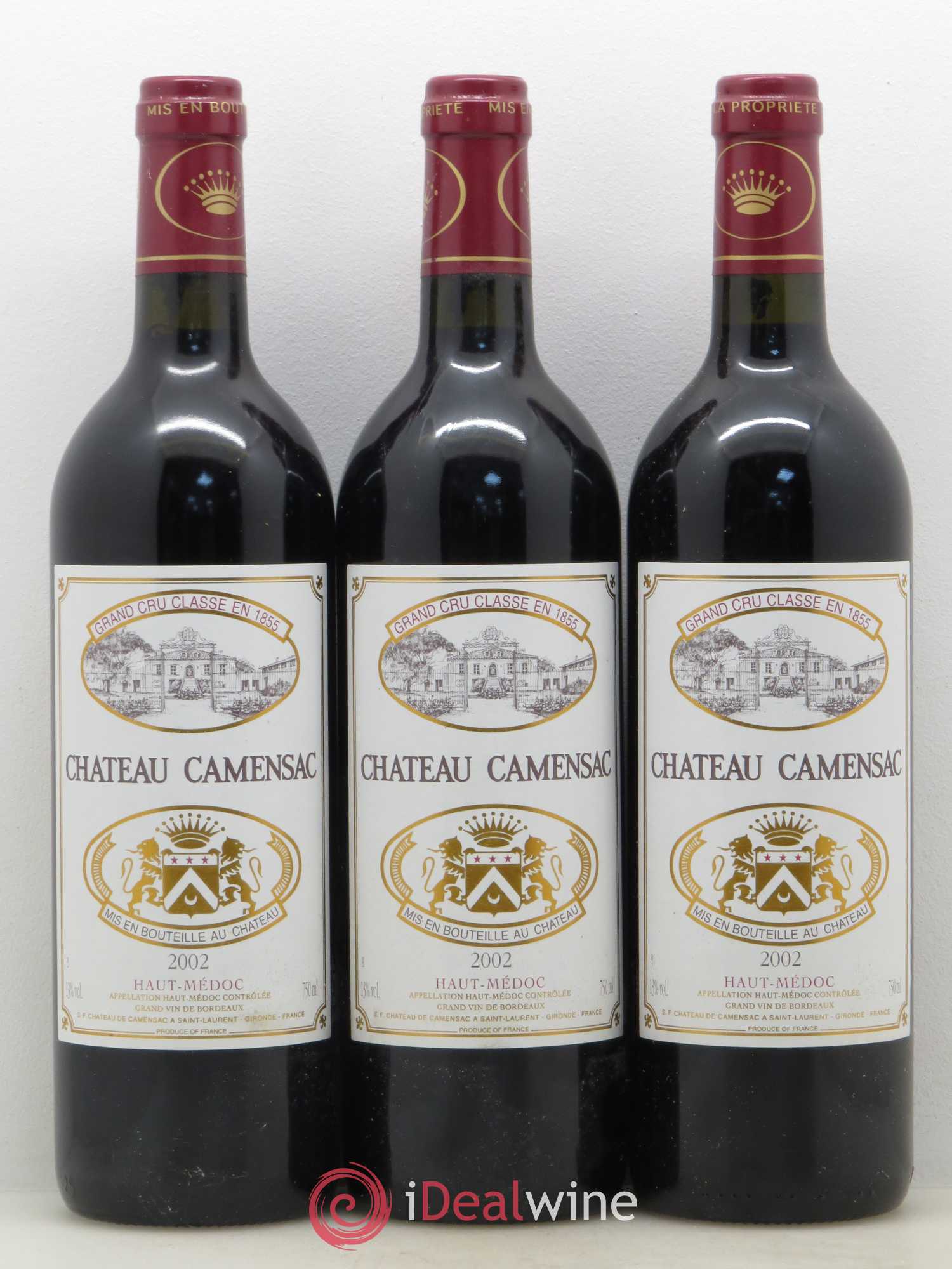 Château Camensac 5ème Grand Cru Classé 2002 - Lot de 6 bouteilles - 2
